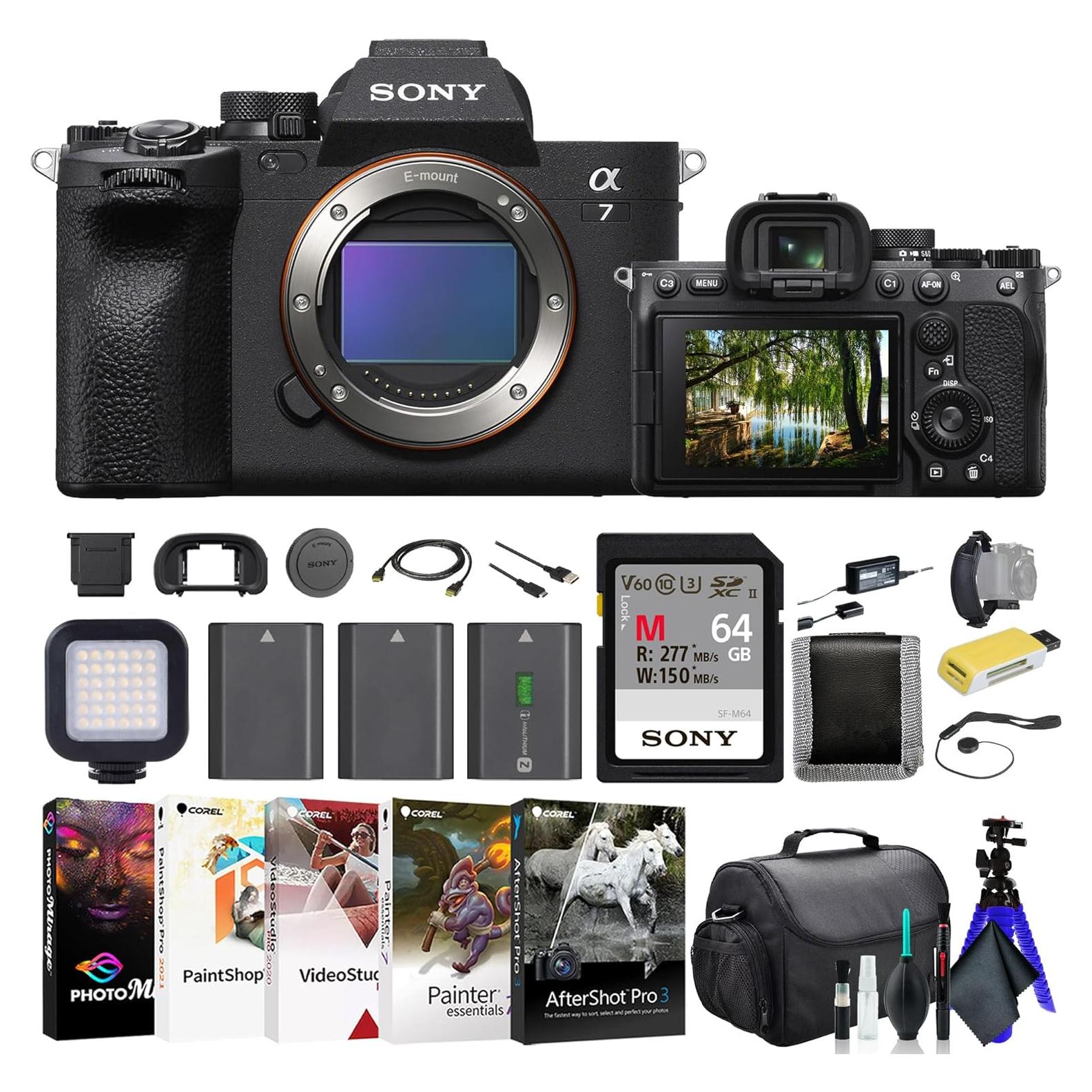 Cámara Sin Espejo Sony a7 IV ILCE-7M4/B + Accesorios