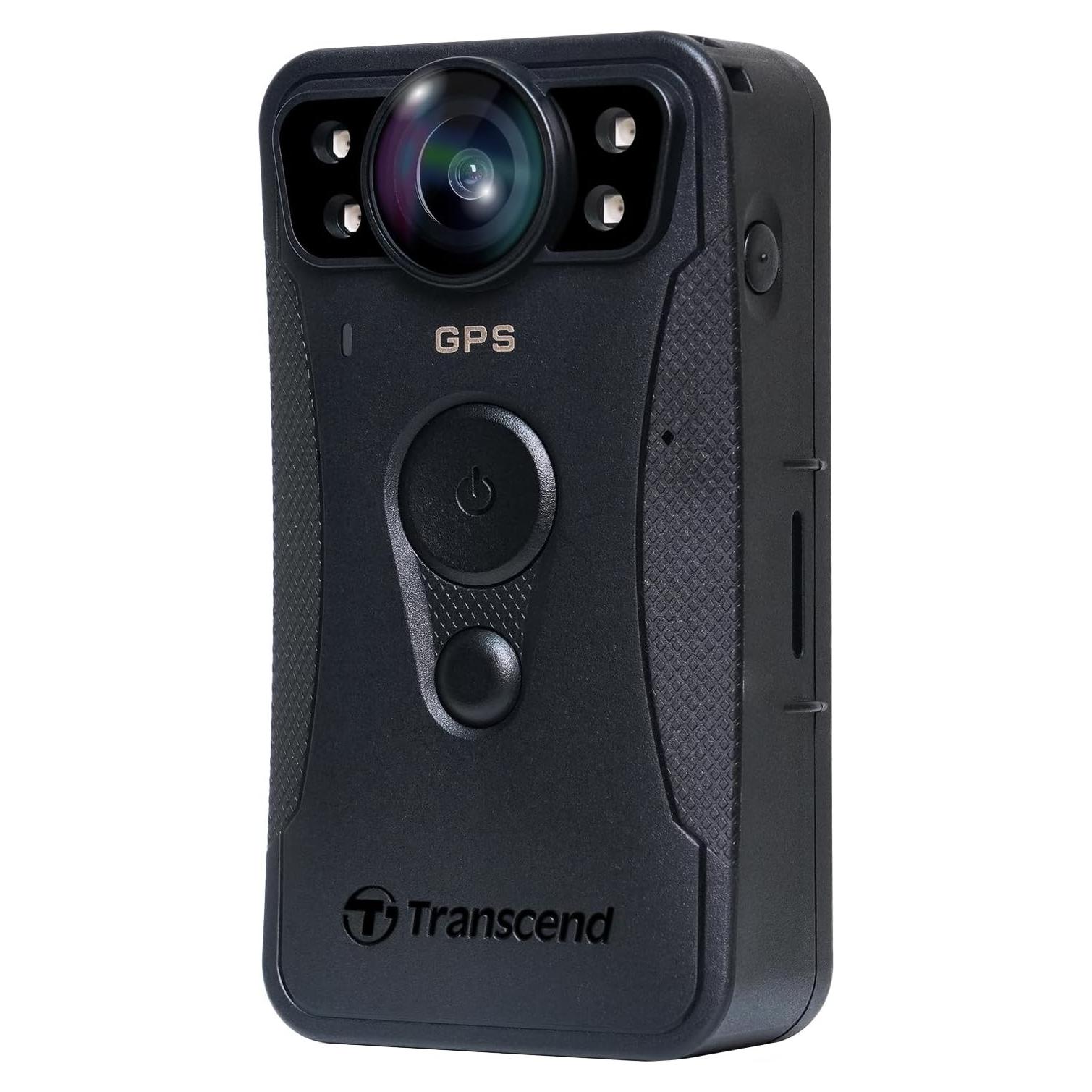 Cámara Corporal Transcend 128GB QHD 1440P con GPS y EIS