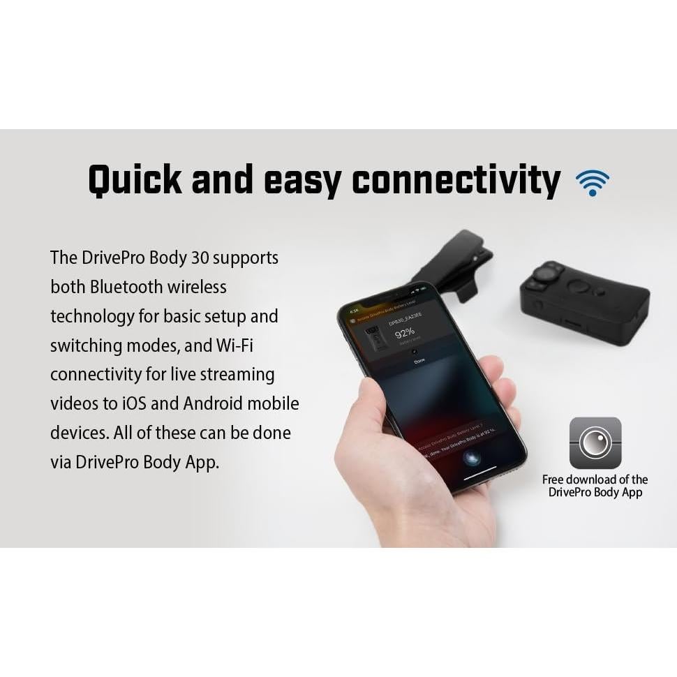 Cámara Corporal Transcend 128GB QHD 1440P con GPS y EIS