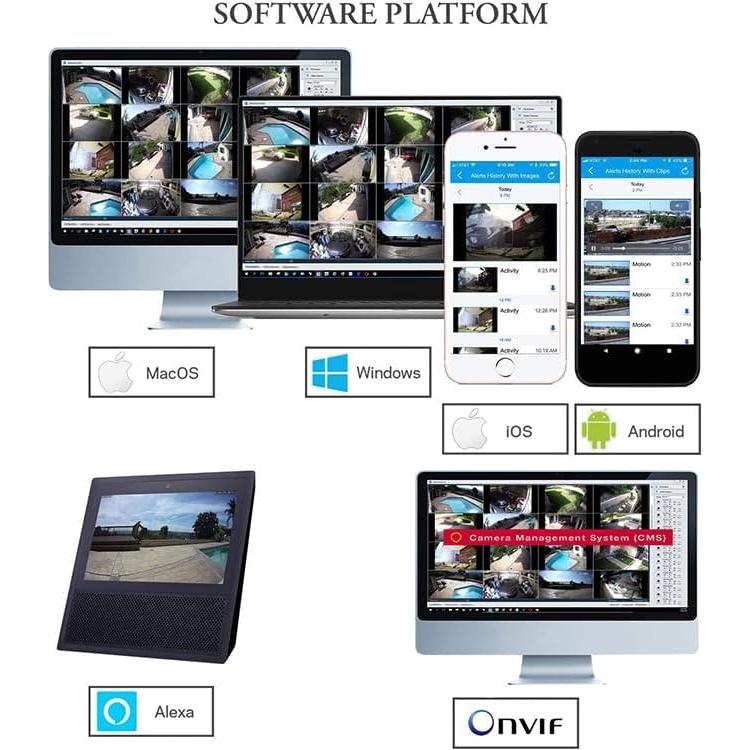 Cámara IP Microseven 4K 8MP Dúo WiFi 2.4/5GHz con Audio