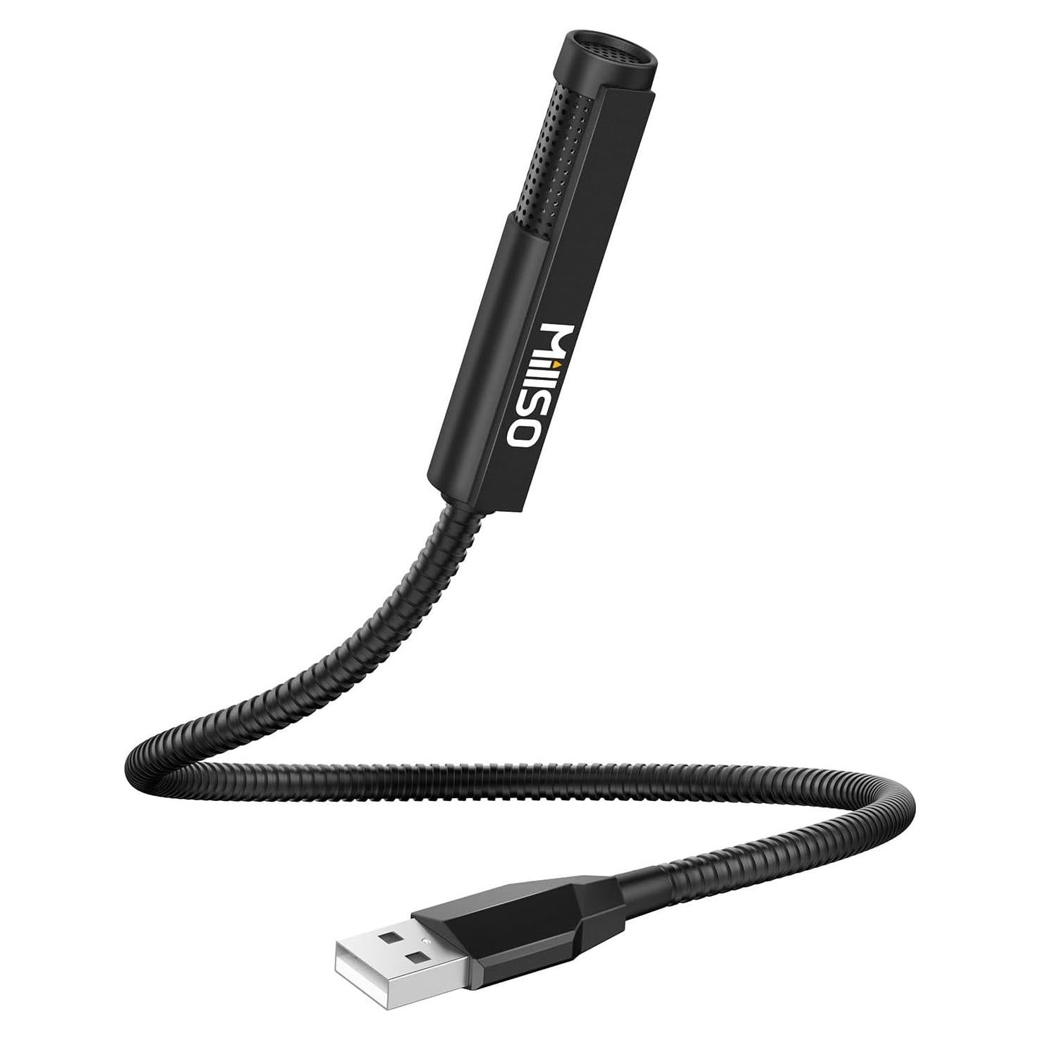 Micrófono USB MillSO Flexible Omnidireccional para PC