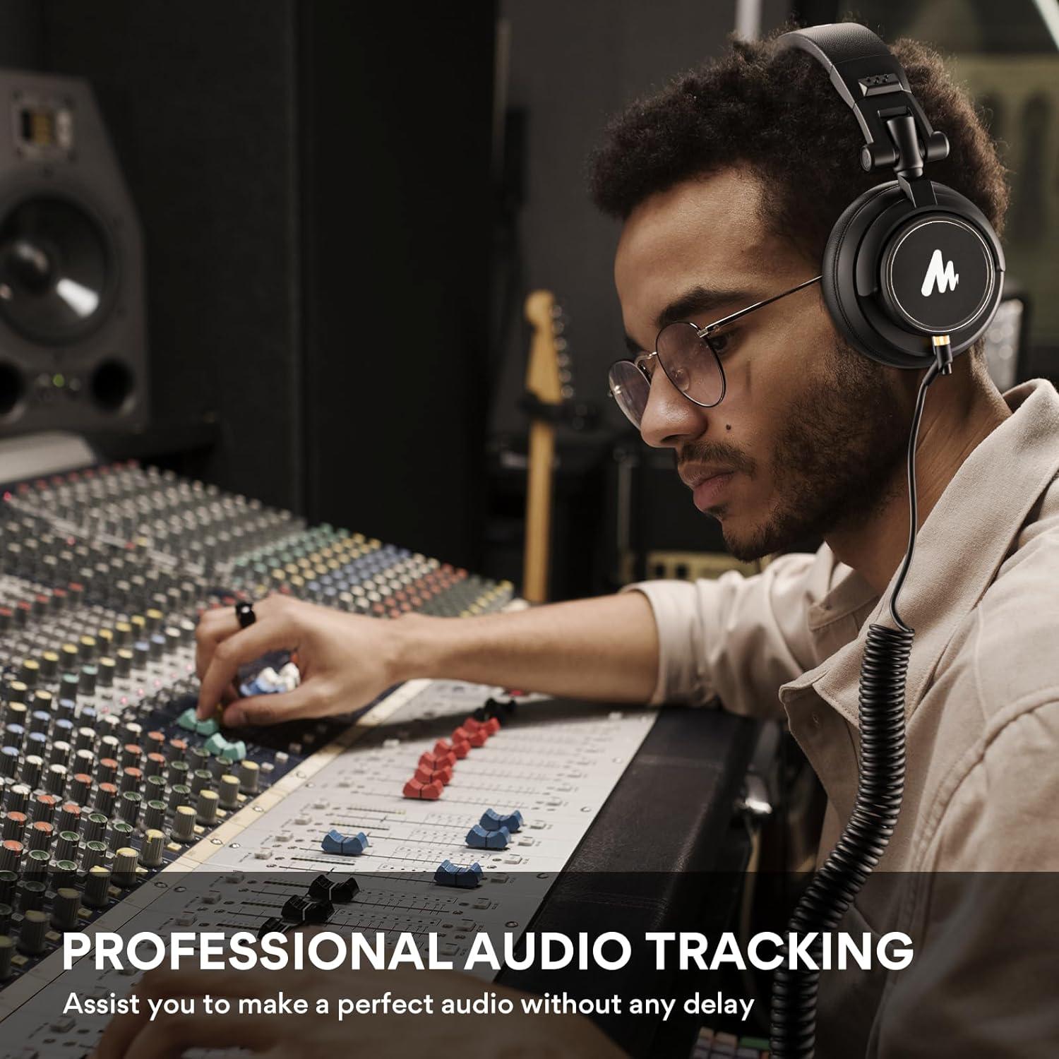 Micrófono Dinámico XLR MAONO PD100S con Auriculares MH601