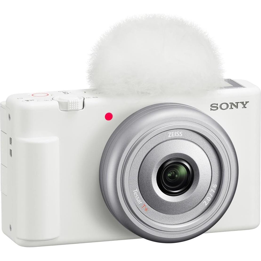 Cámara de Vlogging Sony ZV-1F Blanca con Accesorios