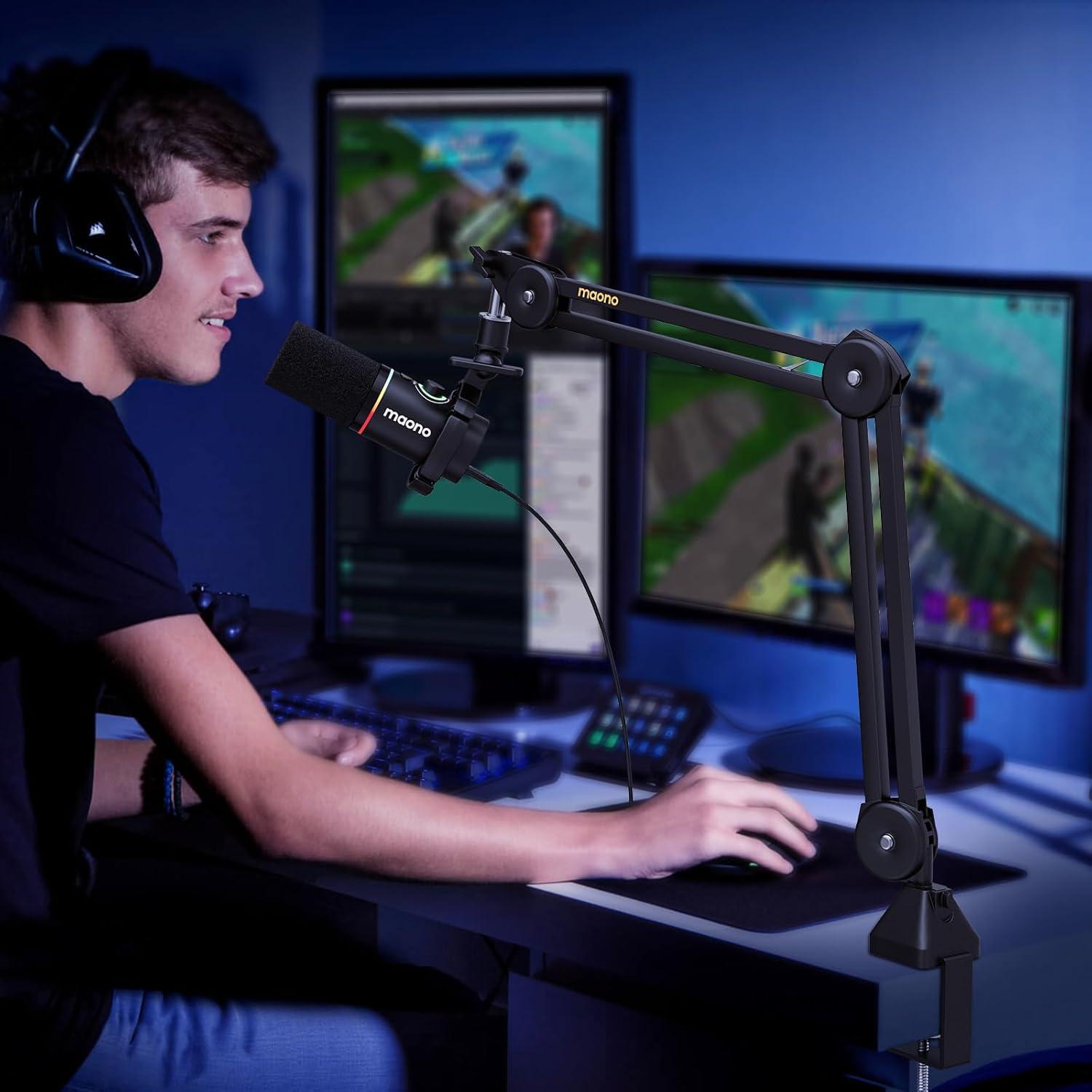 Soporte de Micrófono MAONO BA37 con Brazo Ajustable y Cable XLR