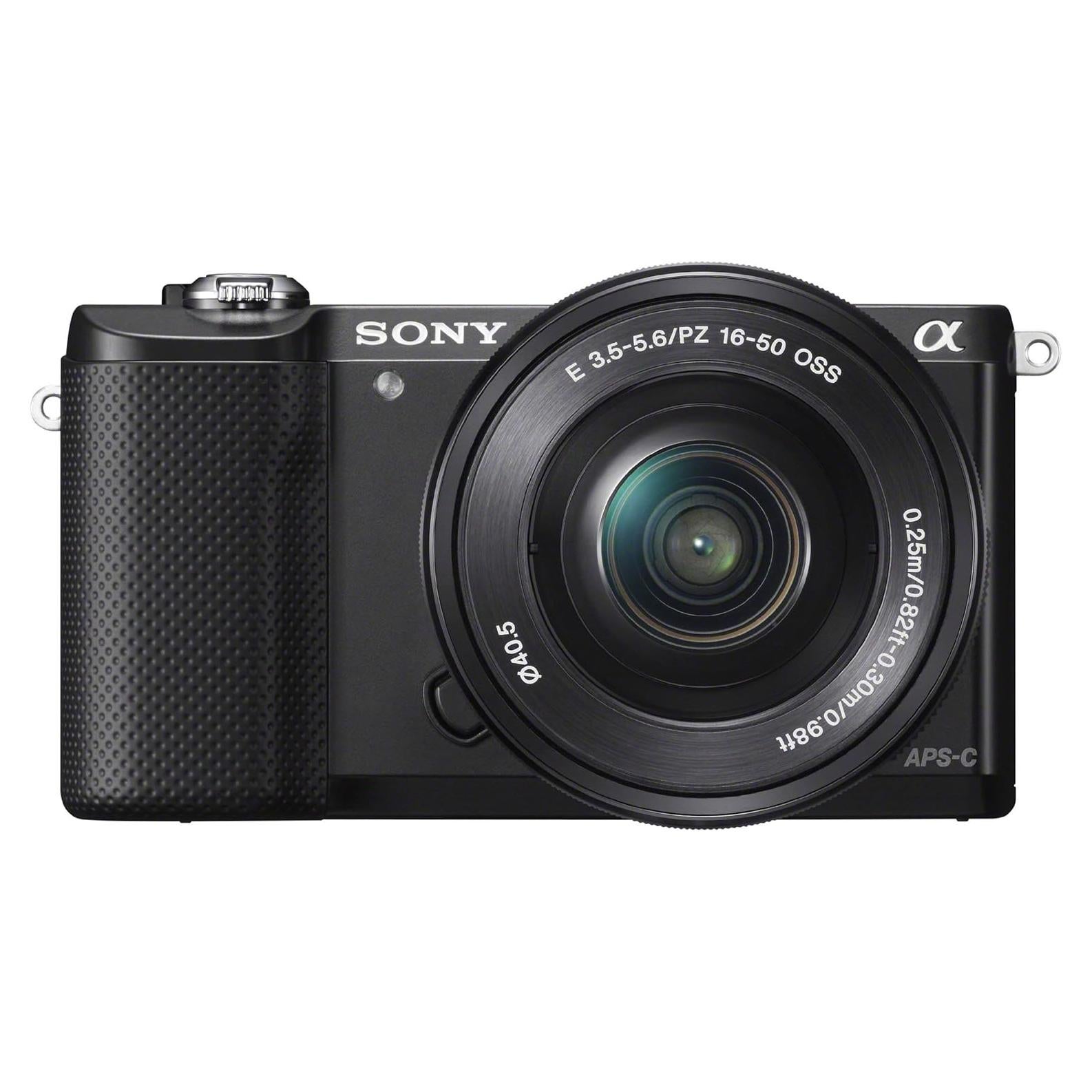 Sony Alpha a5000 Mirrorless Digital Camera with 16-50mm OSS Lens (Black) (Renewed)