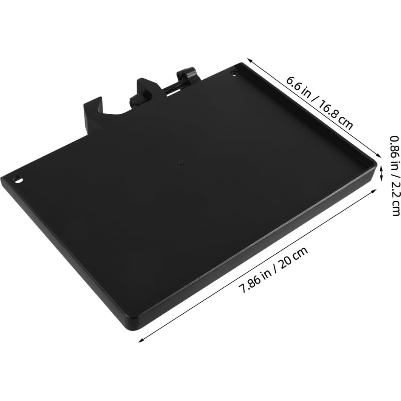 Bandeja de Soporte para Micrófono y Teléfono 4 Pcs - Negro