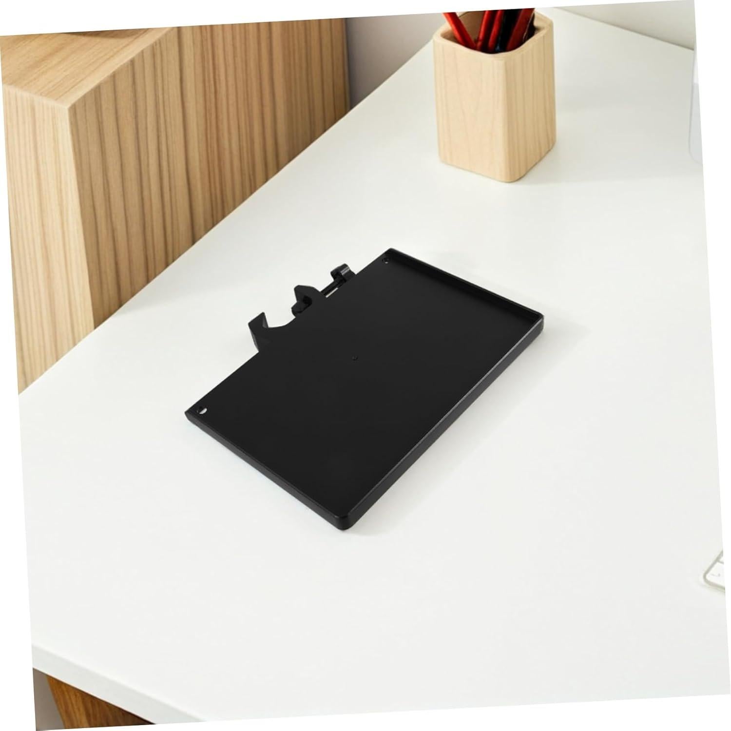 Bandeja de Soporte para Micrófono y Teléfono 4 Pcs - Negro