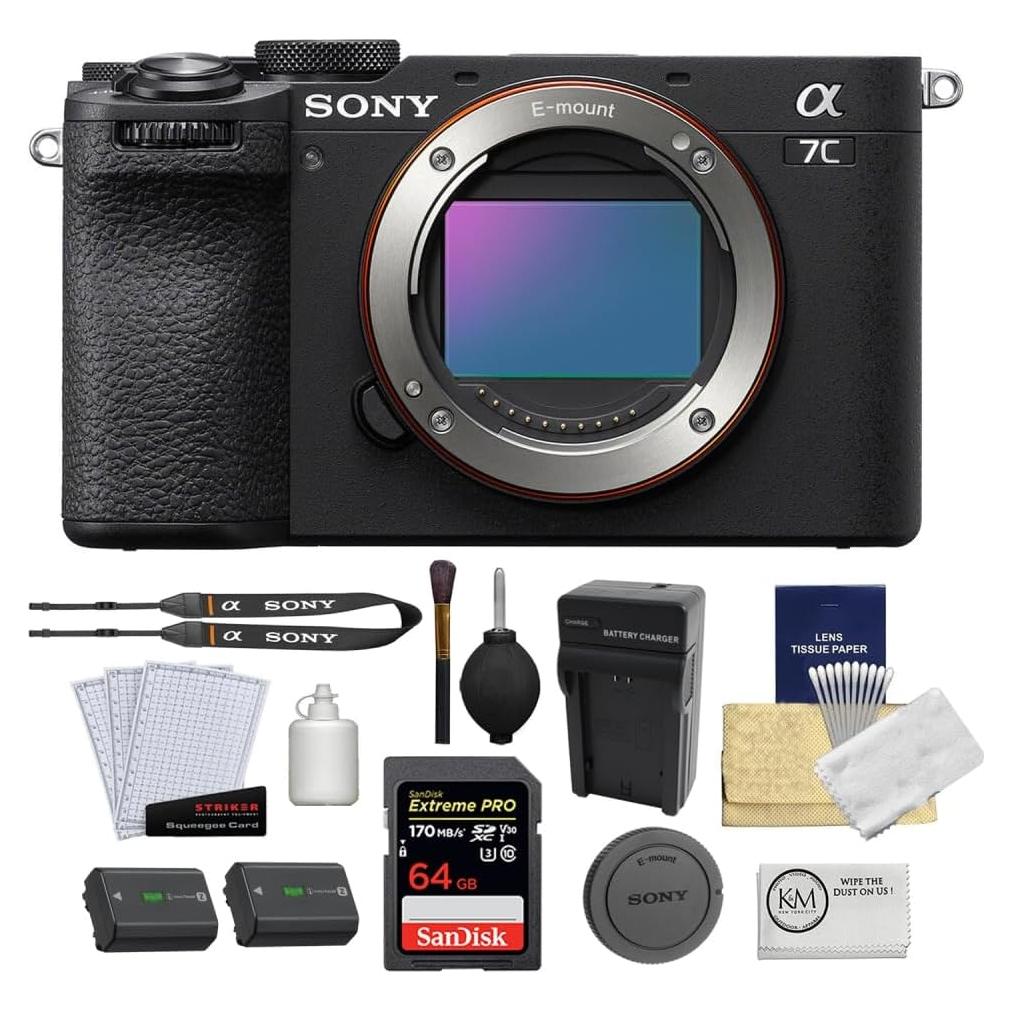 Cámara Sin Espejo Sony a7C II Negra + Accesorios 64GB