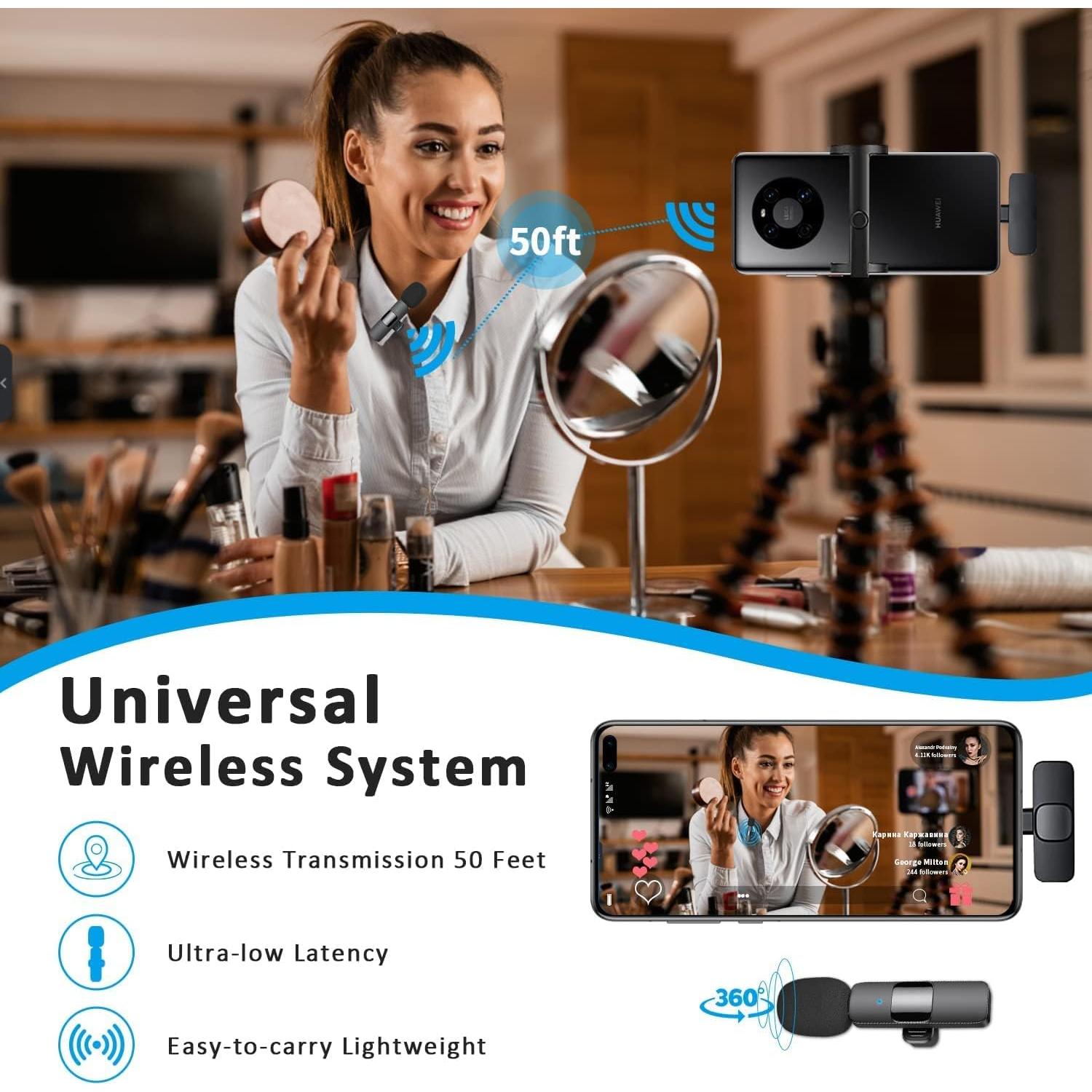 Micrófono Lavalier Inalámbrico MAYBESTA WM150 USB-C para iPhone 15