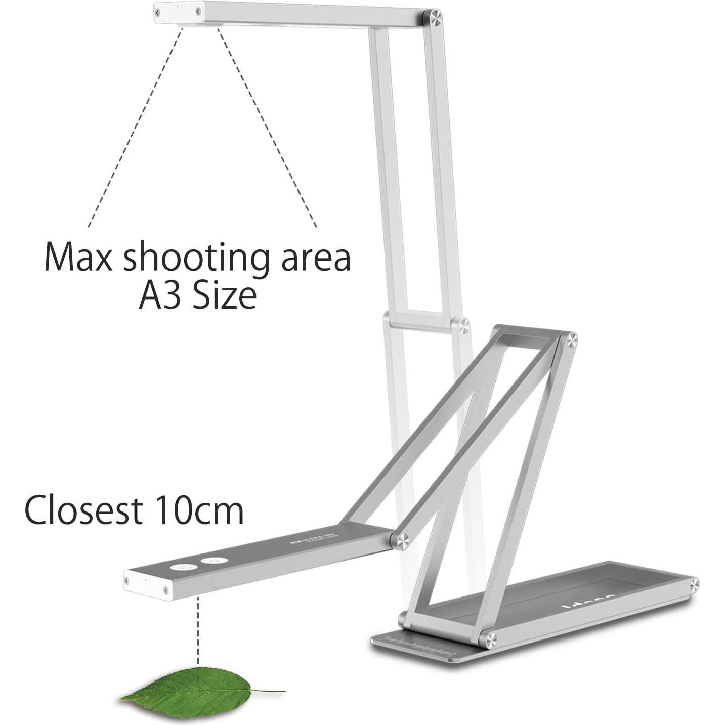 Cámara de Documentos Ideao DC400 4K 13MP USB, Webcam 3-en-1