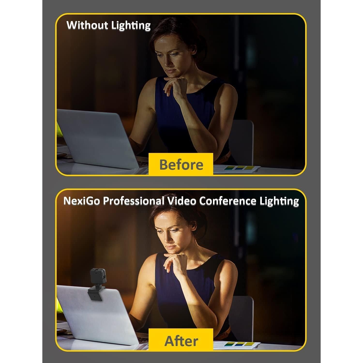 Webcam 4K NexiGo N950P con Control Remoto y Luz LED