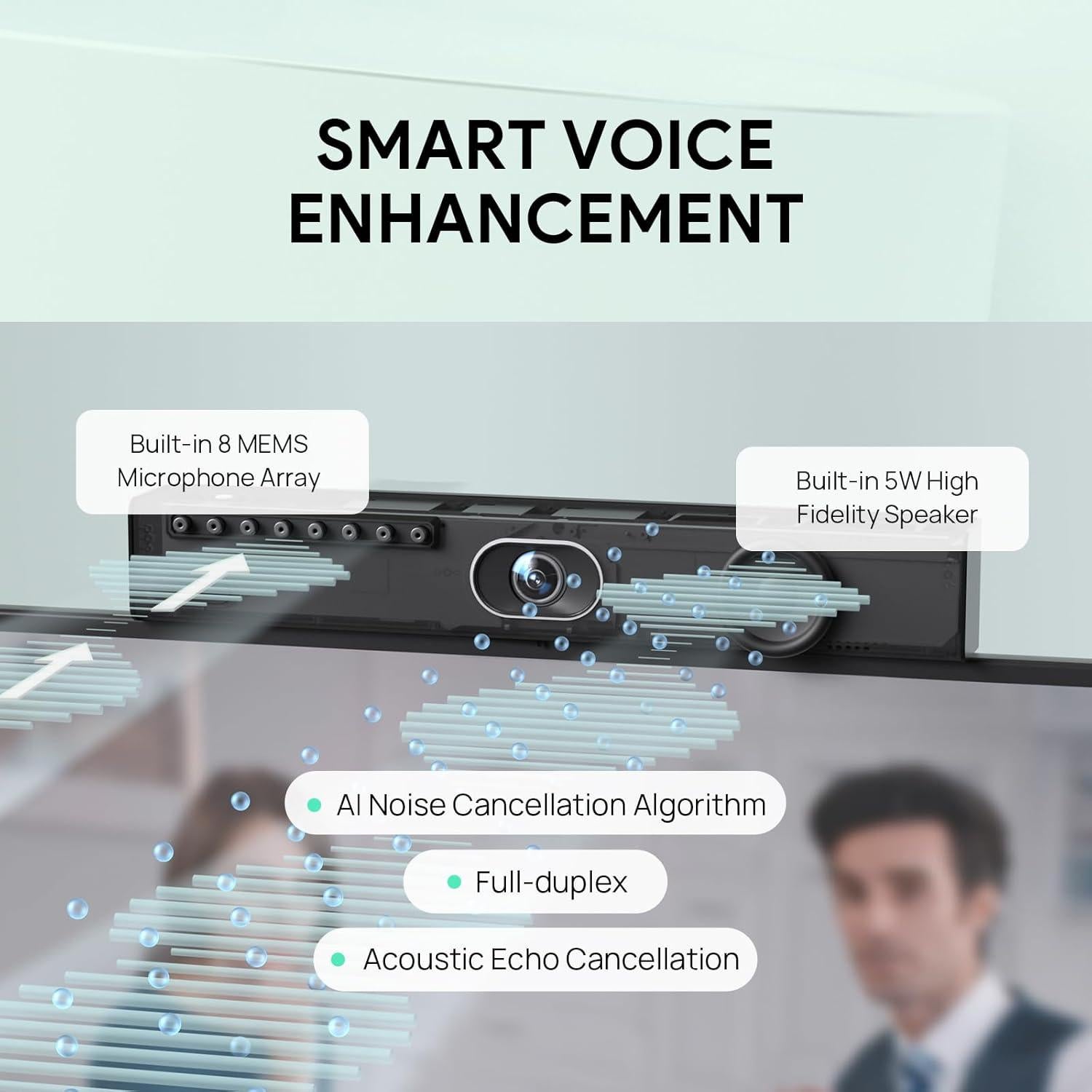 Cámara de Conferencia USB Yealink UVC40 E2 4K Gran Angular