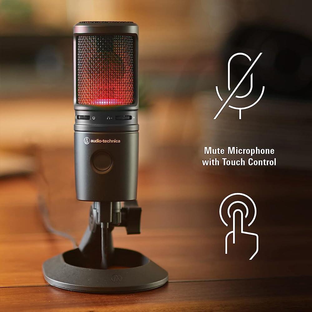 Micrófono de Condensador USB Audio-Technica AT2020USB-X con Soporte