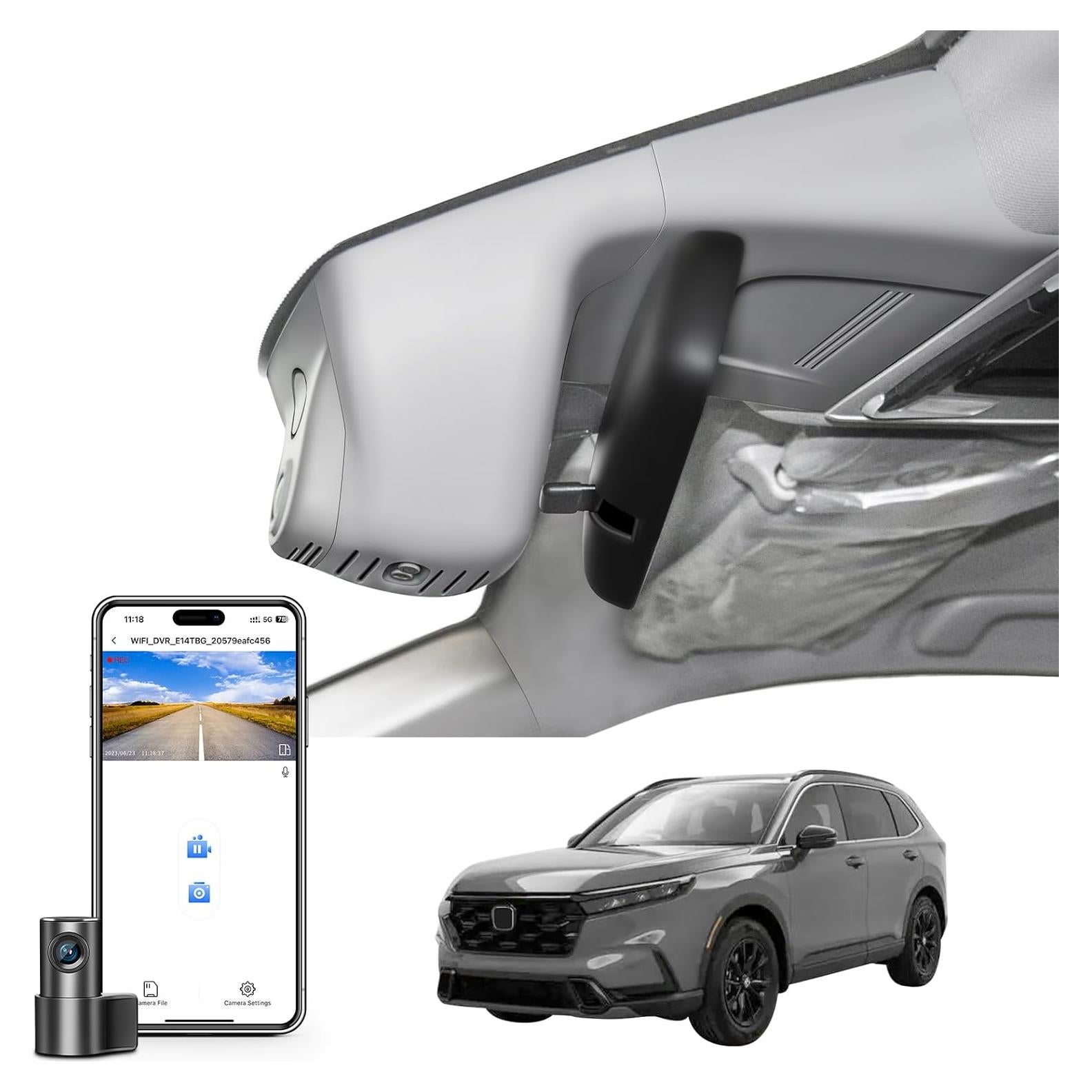 Cámara Dash Mangoal 4K Delantera y Trasera 1080P para Honda CRV 2023-2025