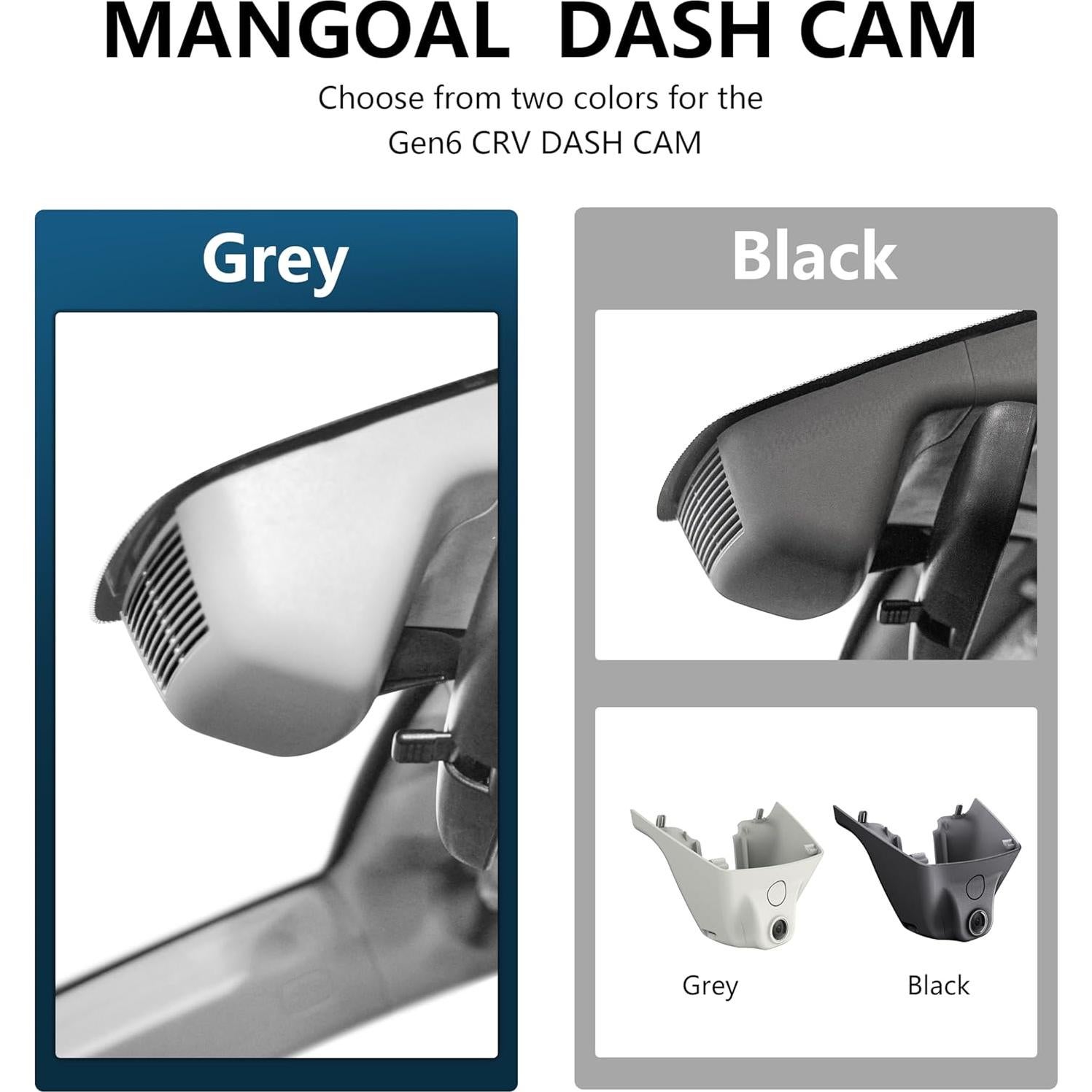 Cámara Dash Mangoal 4K Delantera y Trasera 1080P para Honda CRV 2023-2025