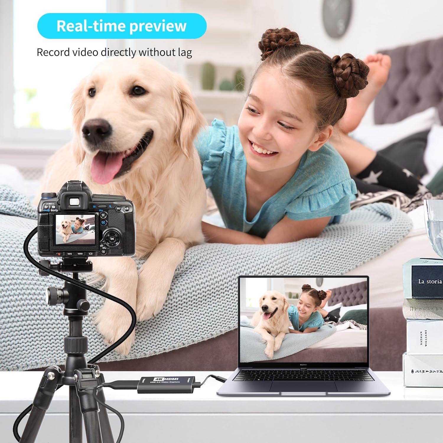 Tarjeta de Captura HDMI 4K TLsiwio para Streaming 1080P 60FPS