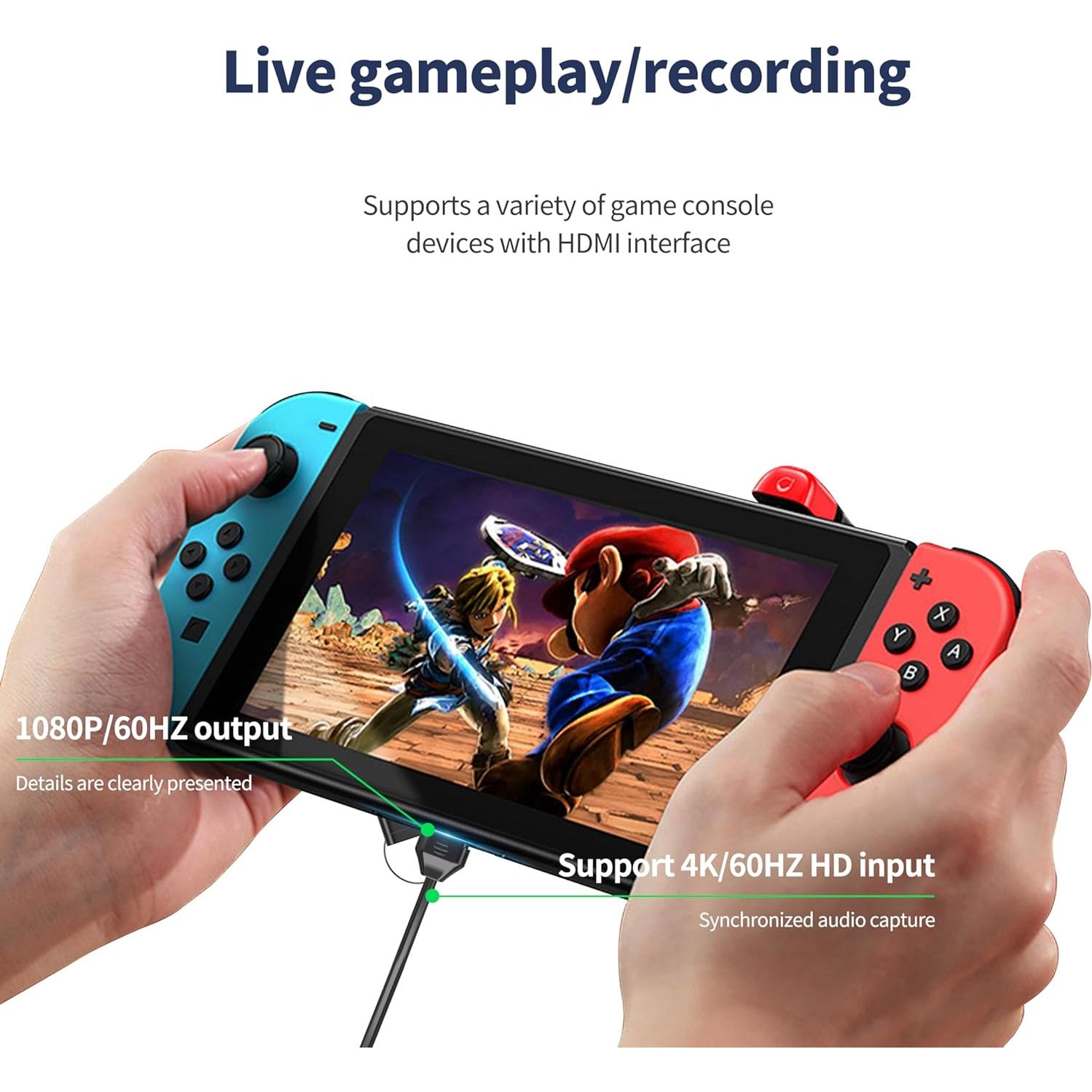 Tarjeta de Captura HDMI 4K TLsiwio para Streaming 1080P 60FPS