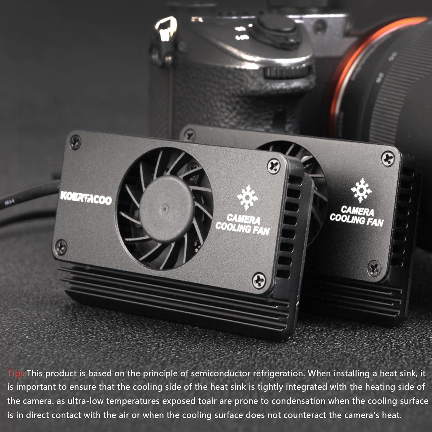 Ventilador de Enfriamiento KOERTACOO para Cámara Sony A7M3/A7R3/A7R4/A1