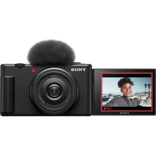 Cámara Vlog Sony ZV-1F Negra con Accesorios Avanzados