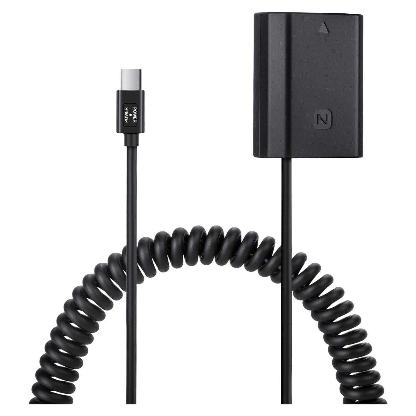 Adaptador de Alimentación FOMITO NP-FZ100 USB-C para Cámara Sony