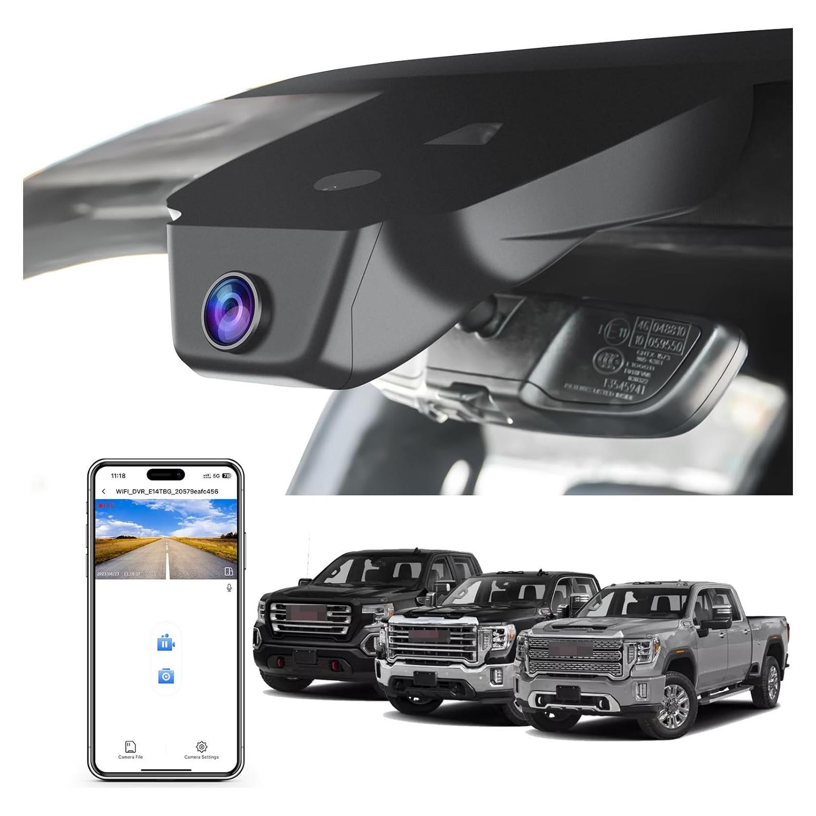 Cámara Dash 4K Mangoal Modelo C para GMC Sierra 1500 2022-2025