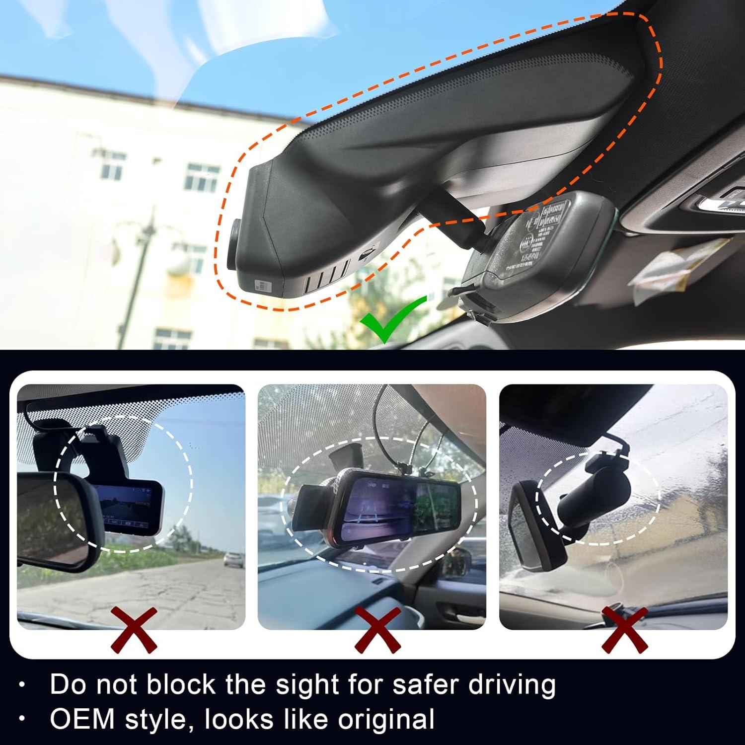 Cámara Dash 4K Mangoal Modelo C para GMC Sierra 1500 2022-2025