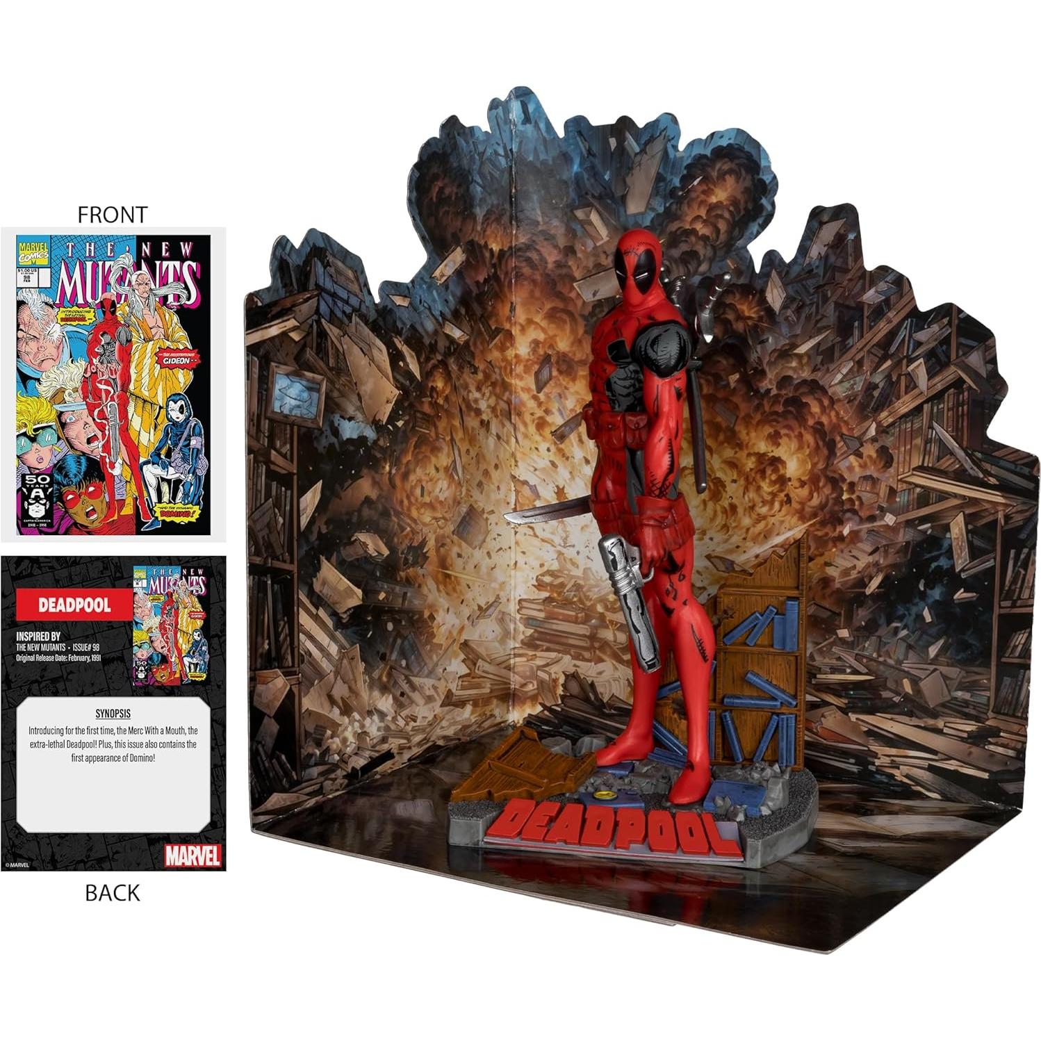 Figura Deadpool 1:10 McFarlane Toys con Escena Coleccionable