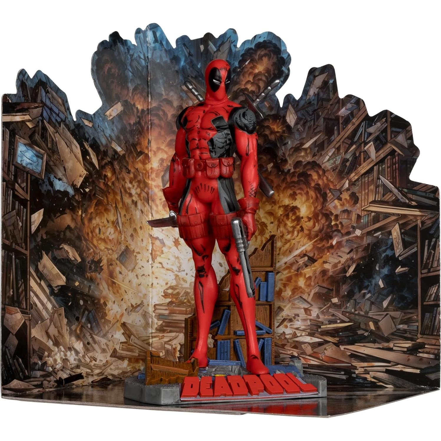 Figura Deadpool 1:10 McFarlane Toys con Escena Coleccionable