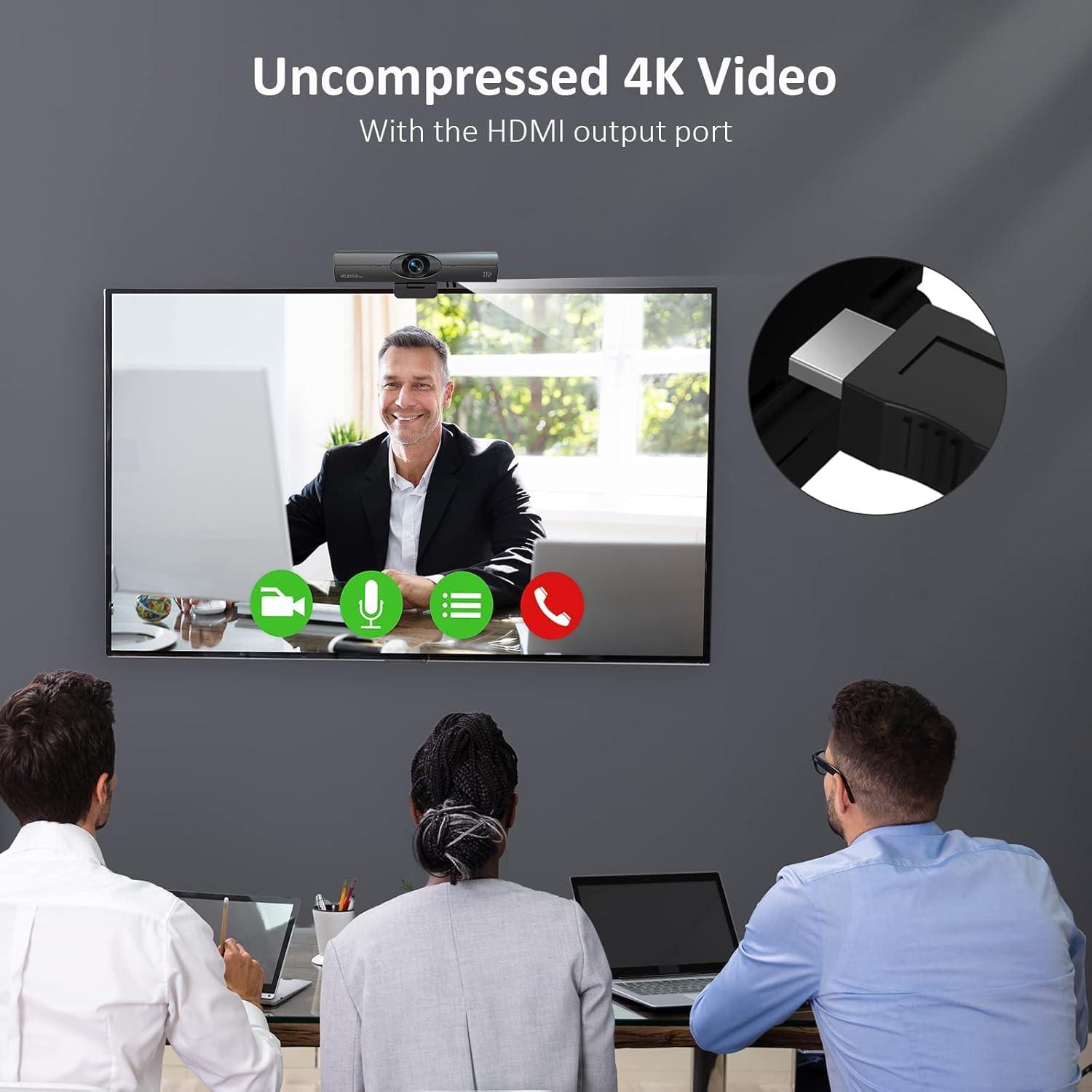 Webcam 4K NexiGo Iris con Sensor Sony, HDR, PiP y Control Remoto