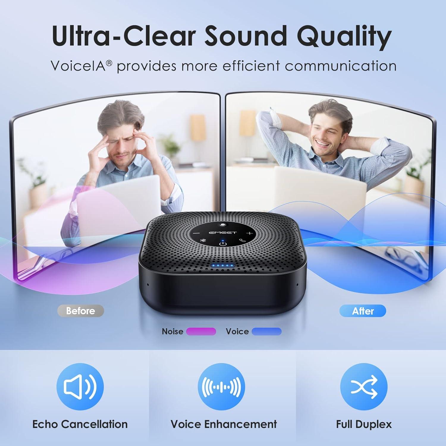 Webcam 4K EMEET S800 + Altavoz Bluetooth M0 Plus