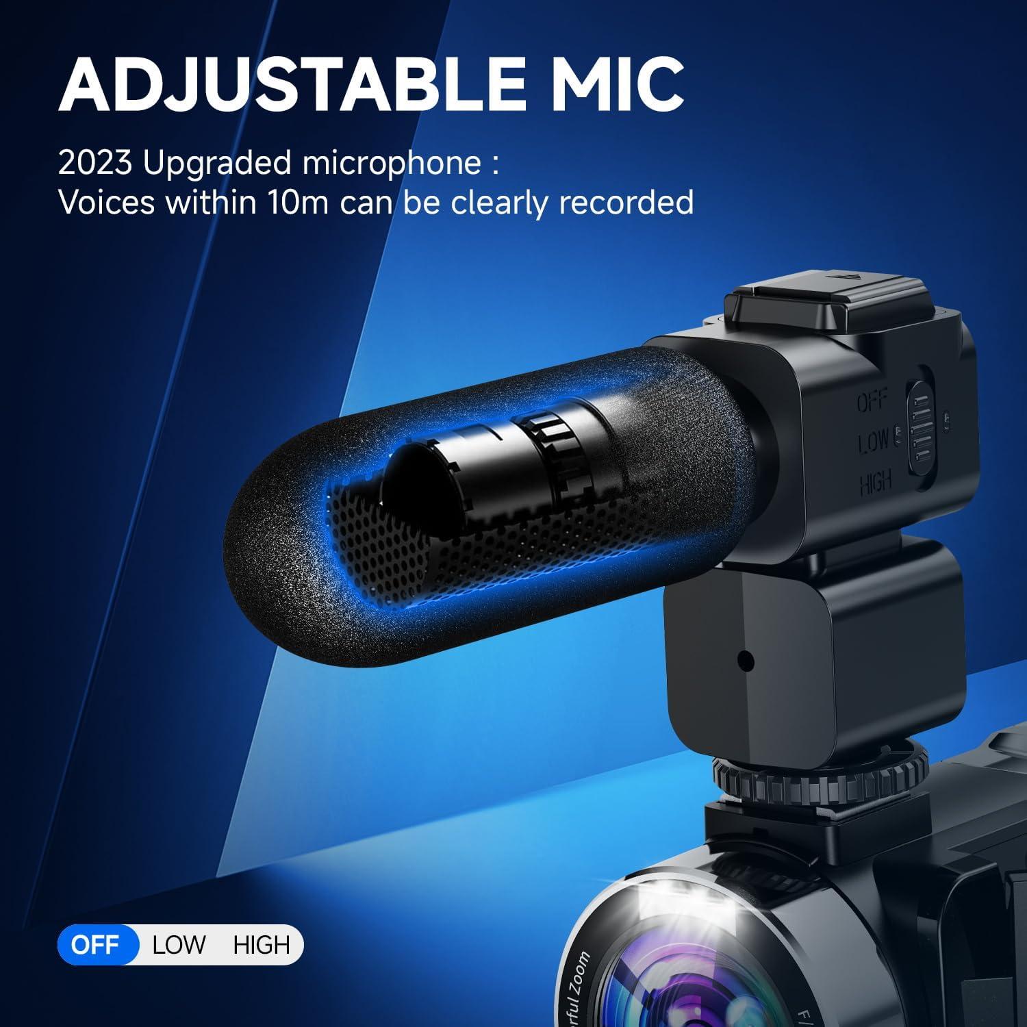 Cámara de Video 4K Dumjug HDV1305 48MP Pantalla 3.5"