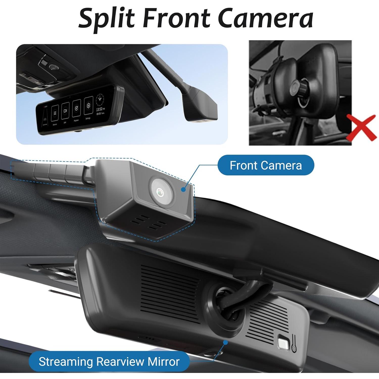 Cámara Retrovisor Sinjet H8 8.2" IPS 4K/2K para Tesla