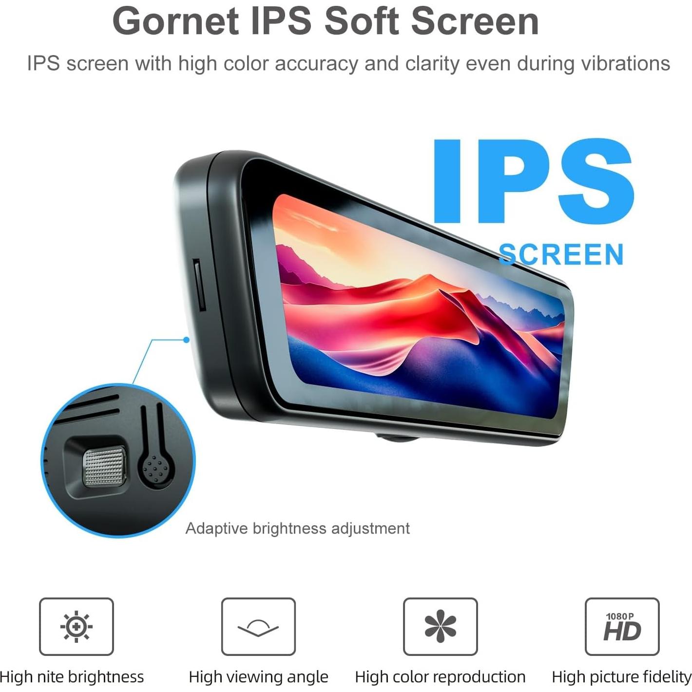 Cámara Retrovisor Sinjet H8 8.2" IPS 4K/2K para Tesla