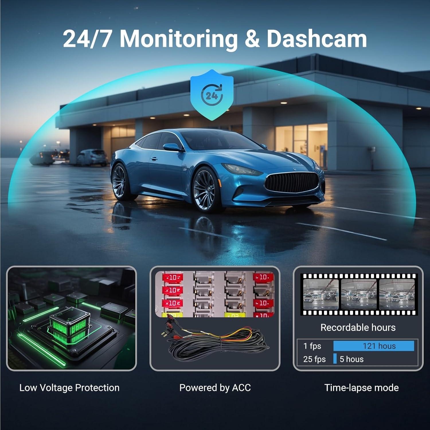 Cámara Retrovisor Sinjet H8 8.2" IPS 4K/2K para Tesla