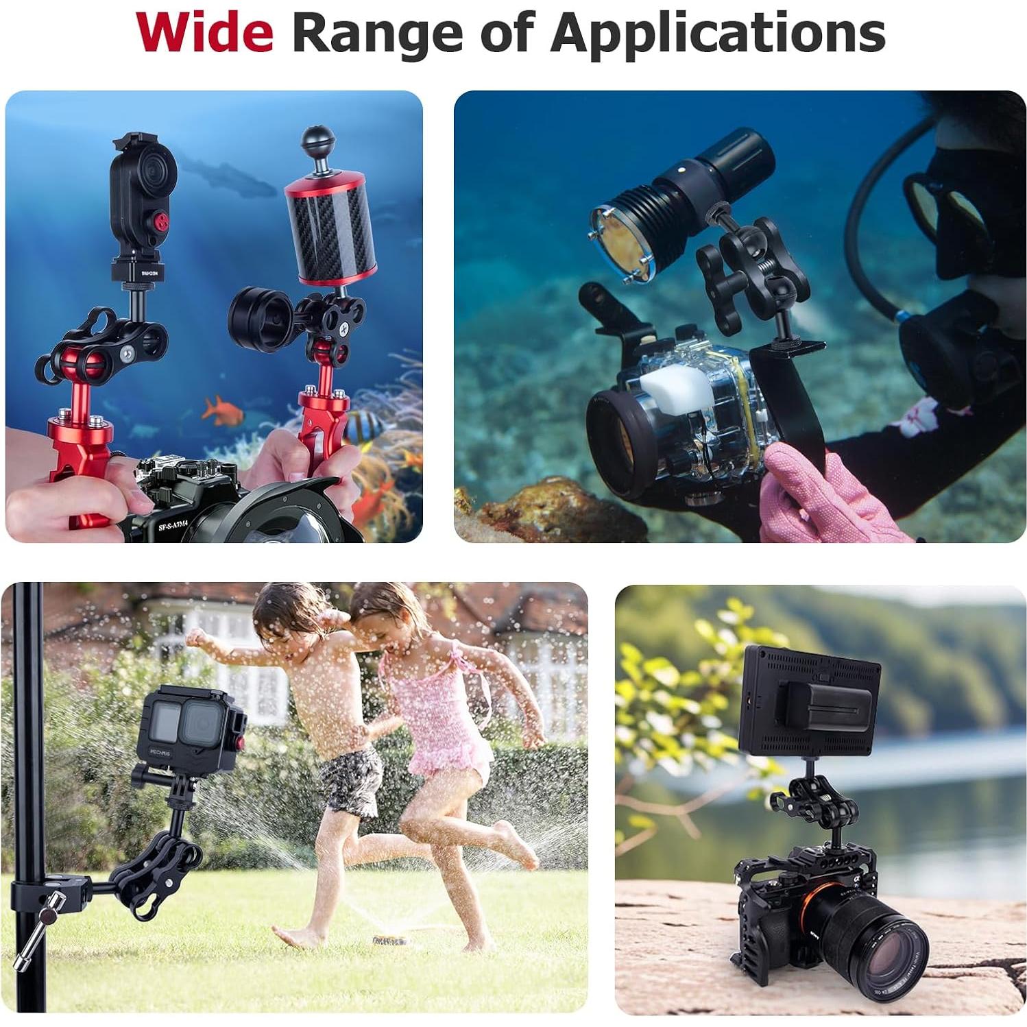 Adaptador de Cabeza Esférica Mechrig 1" con Rosca 1/4"-20