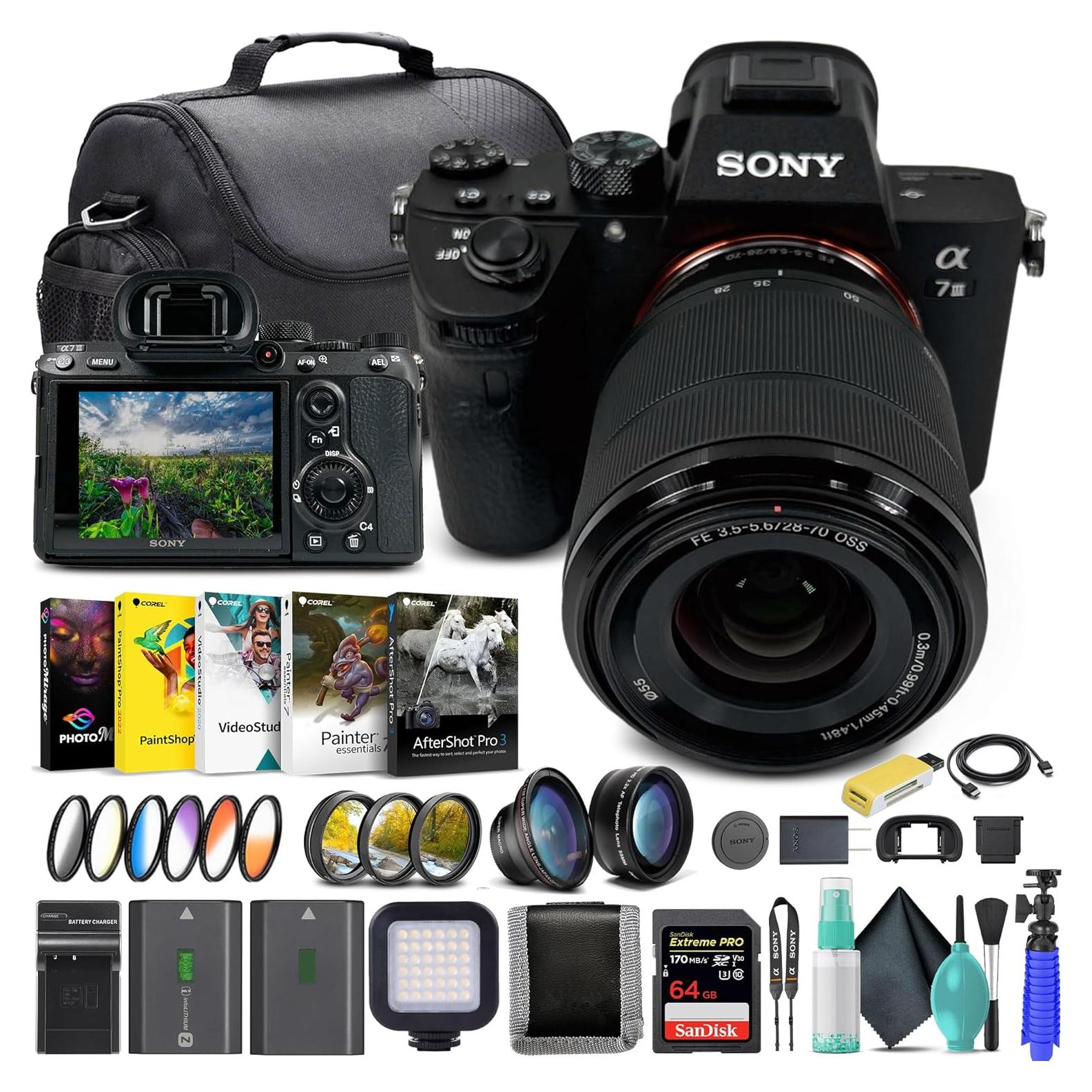 Cámara Digital Sin Espejo Sony Alpha a7 III + Lente 28-70mm