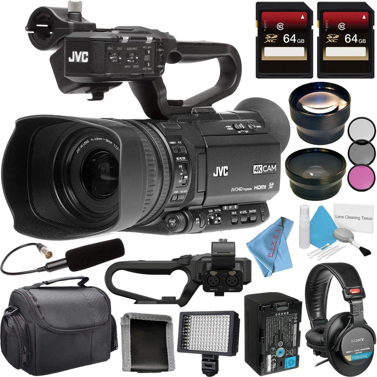 Cámara de Video JVC GY-HM250 UHD 4K + Accesorios Completo