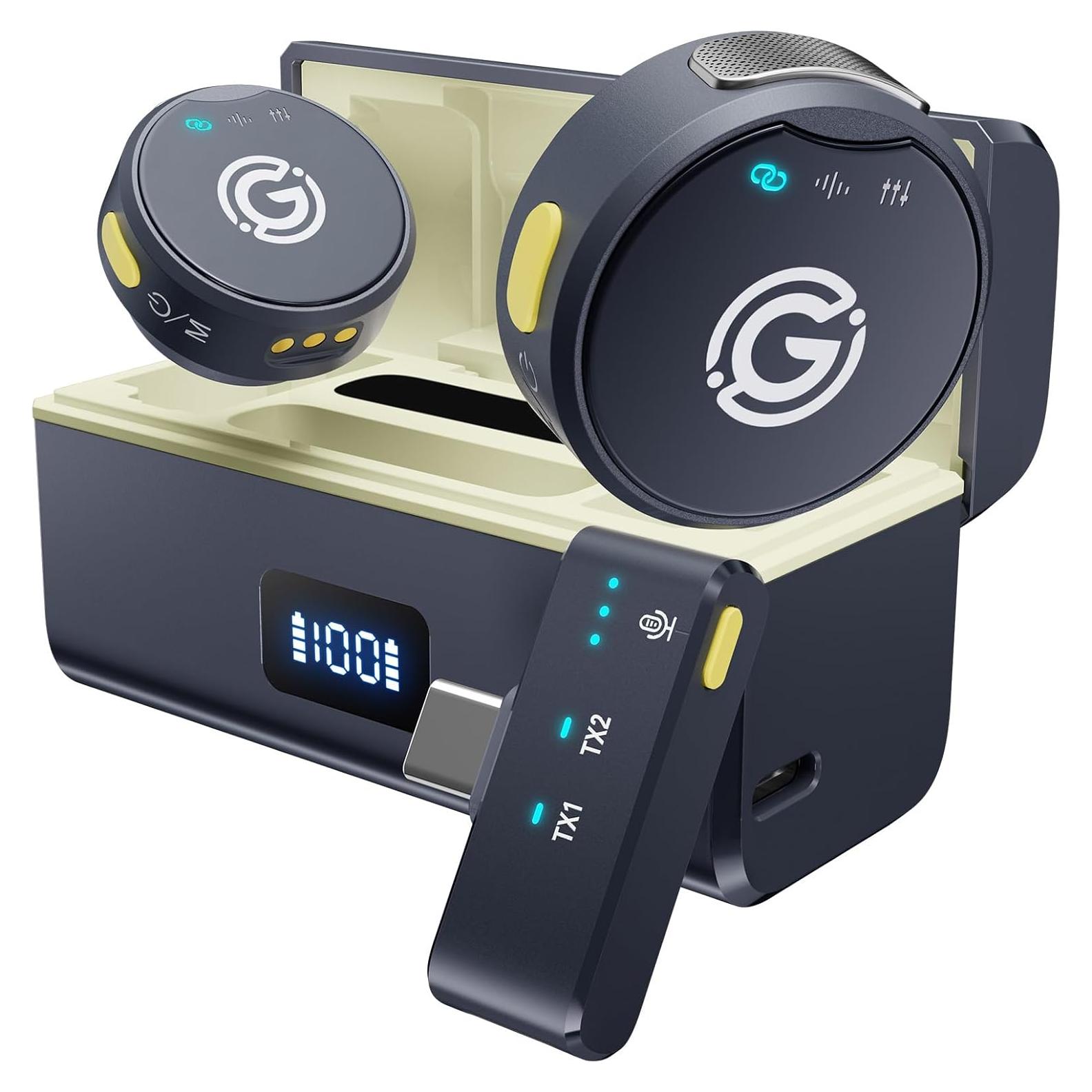 Micrófono Lavalier Inalámbrico Gamiity USB-C 35H Audio Hi-Fi