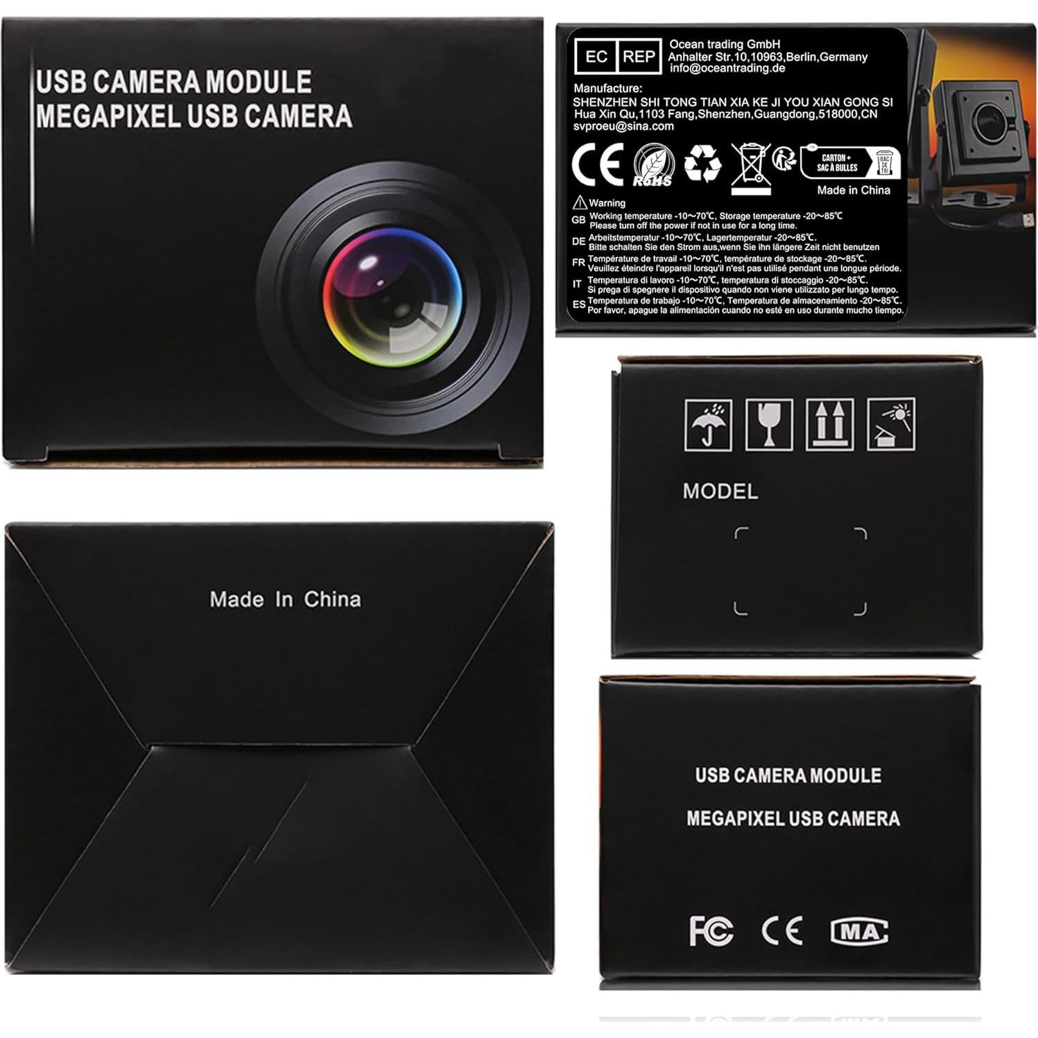 Cámara USB SVPRO 12MP IMX577 con Luz LED para PC y Raspberry Pi