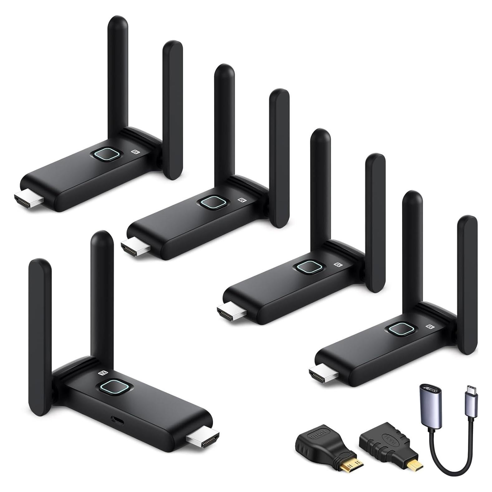 Transmisor HDMI Inalámbrico POFAN con 4 Receptores 1080p