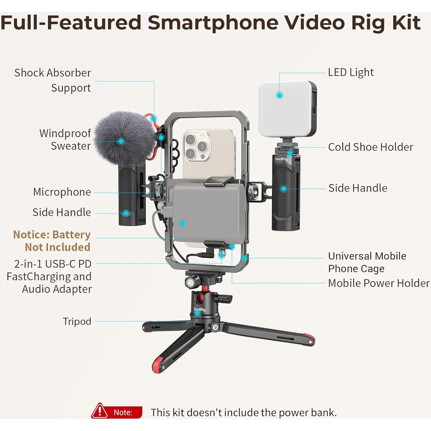 Kit de Rig de Video SmallRig para Smartphone y Cámaras