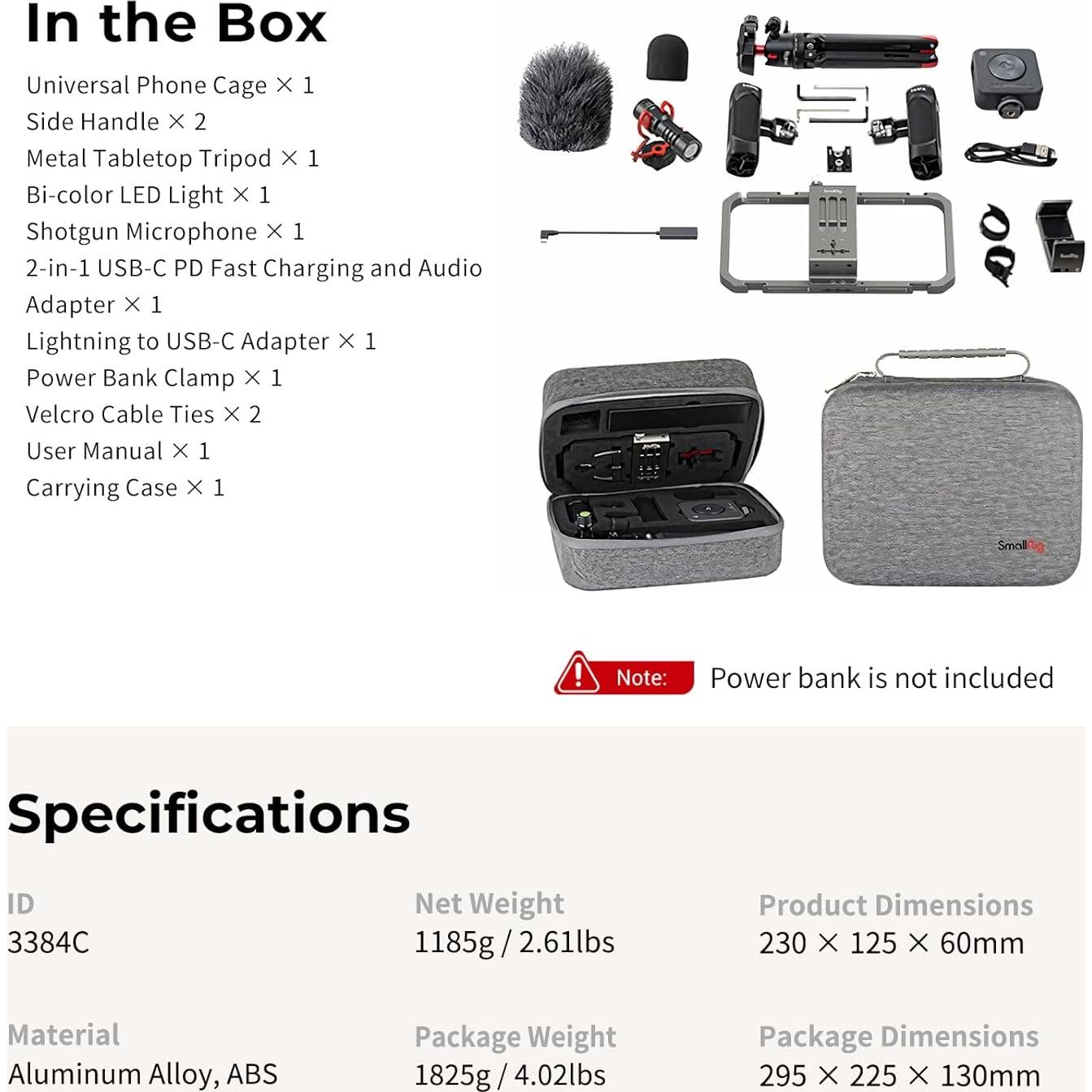 Kit de Rig de Video SmallRig para Smartphone y Cámaras