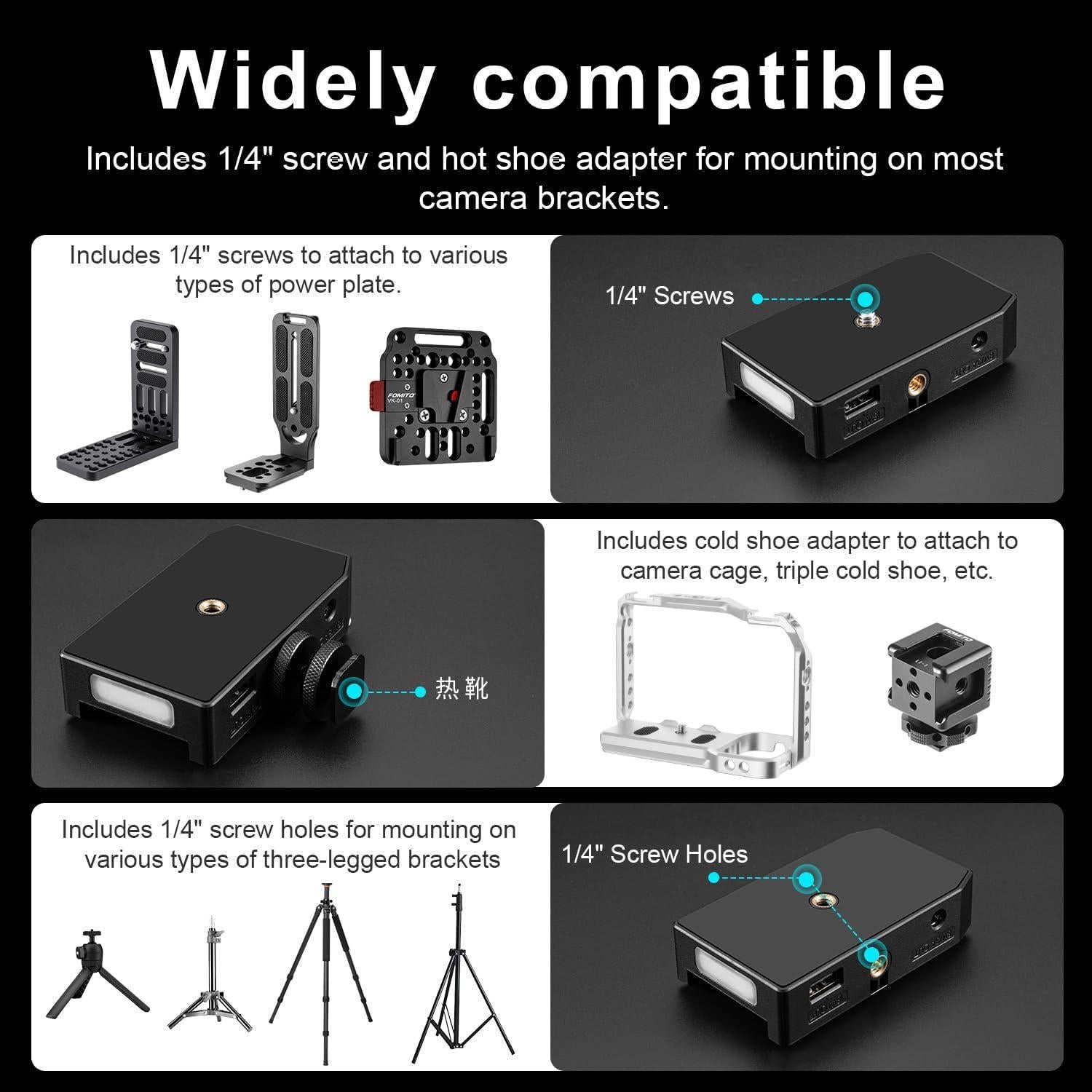 Cargador Rápido FOMITO NP-F 45W con Pantalla LED