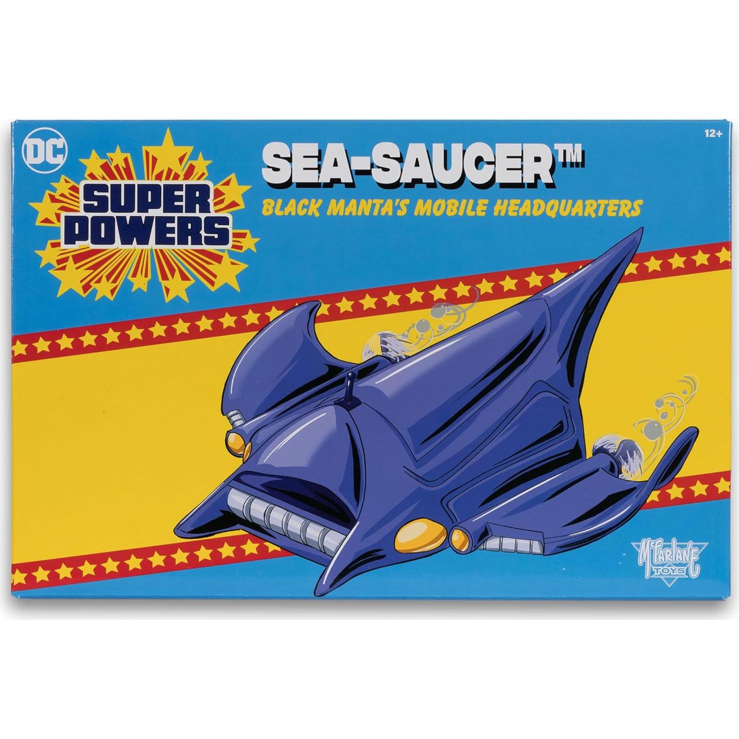 Vehículo Sea-Saucer McFarlane Toys Black Manta 10x22cm