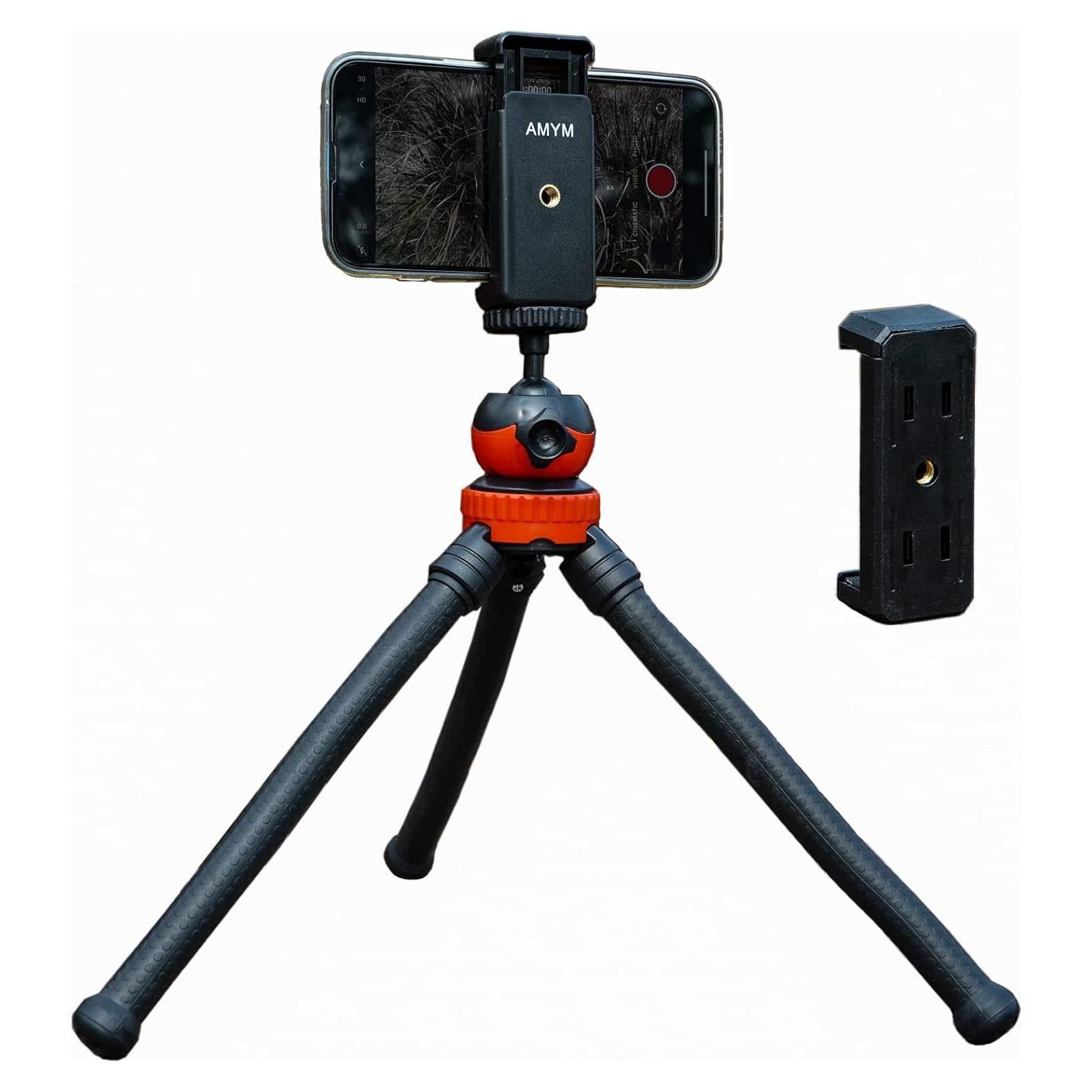 Trípode Flexible AMYM para Teléfono y Cámara - 30 cm