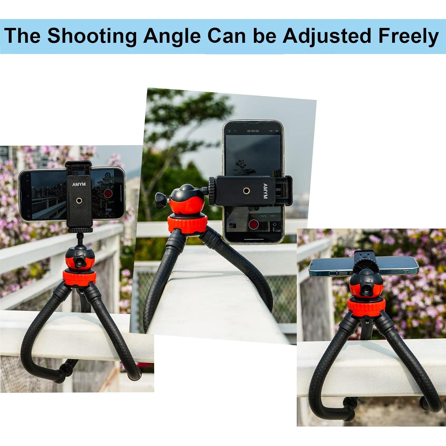 Trípode Flexible AMYM para Teléfono y Cámara - 30 cm