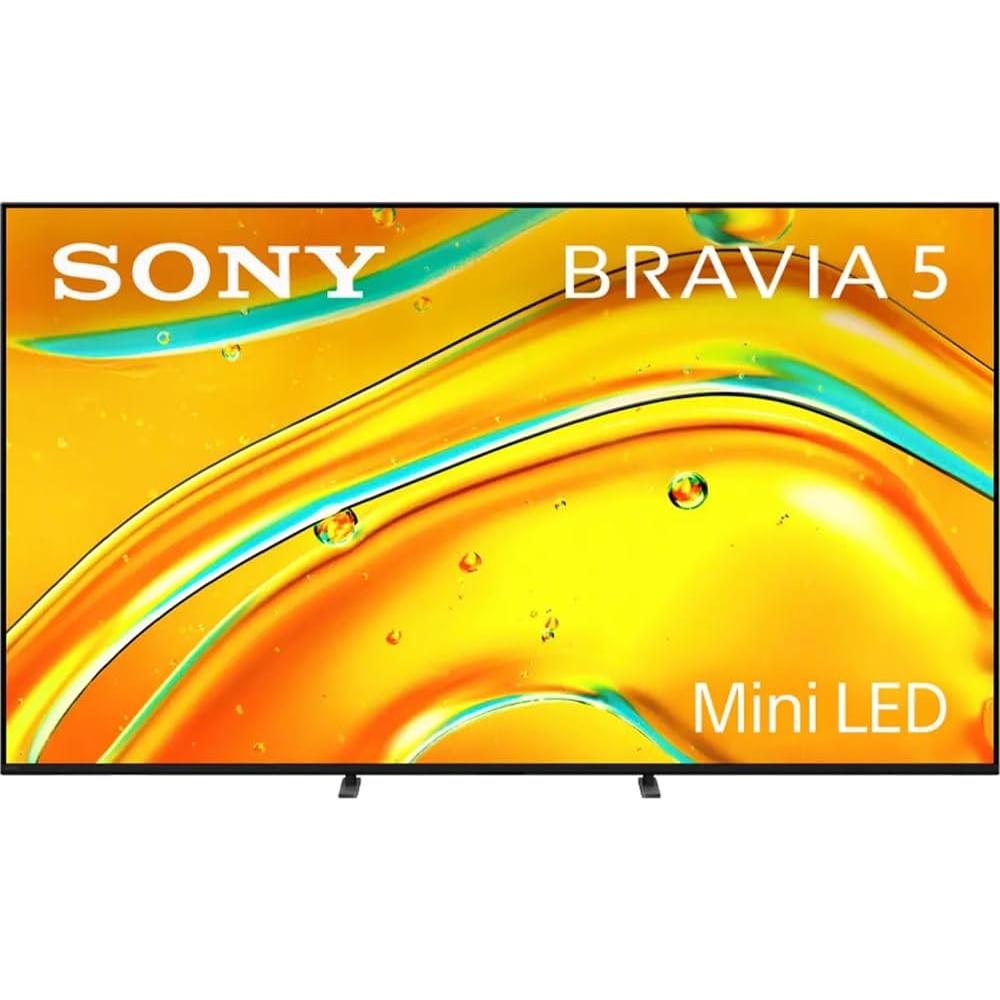 K55XR50 BRAVIA 5 55" Mini LED 4K HDR TV (2025) Bundle with CPS Exclusive 26 Month Protection, Wall Mount, 2X HDMI Cables, Surge Adapter & Deco Gear Complete Home Theater Beginner's Guidebook