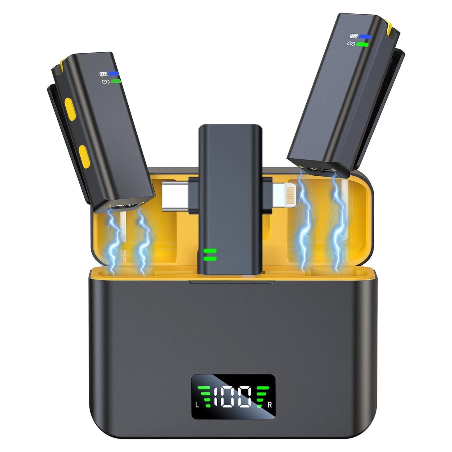 Micrófono Inalámbrico Lavalier EZColoris M200 - 35H Batería, USB-C