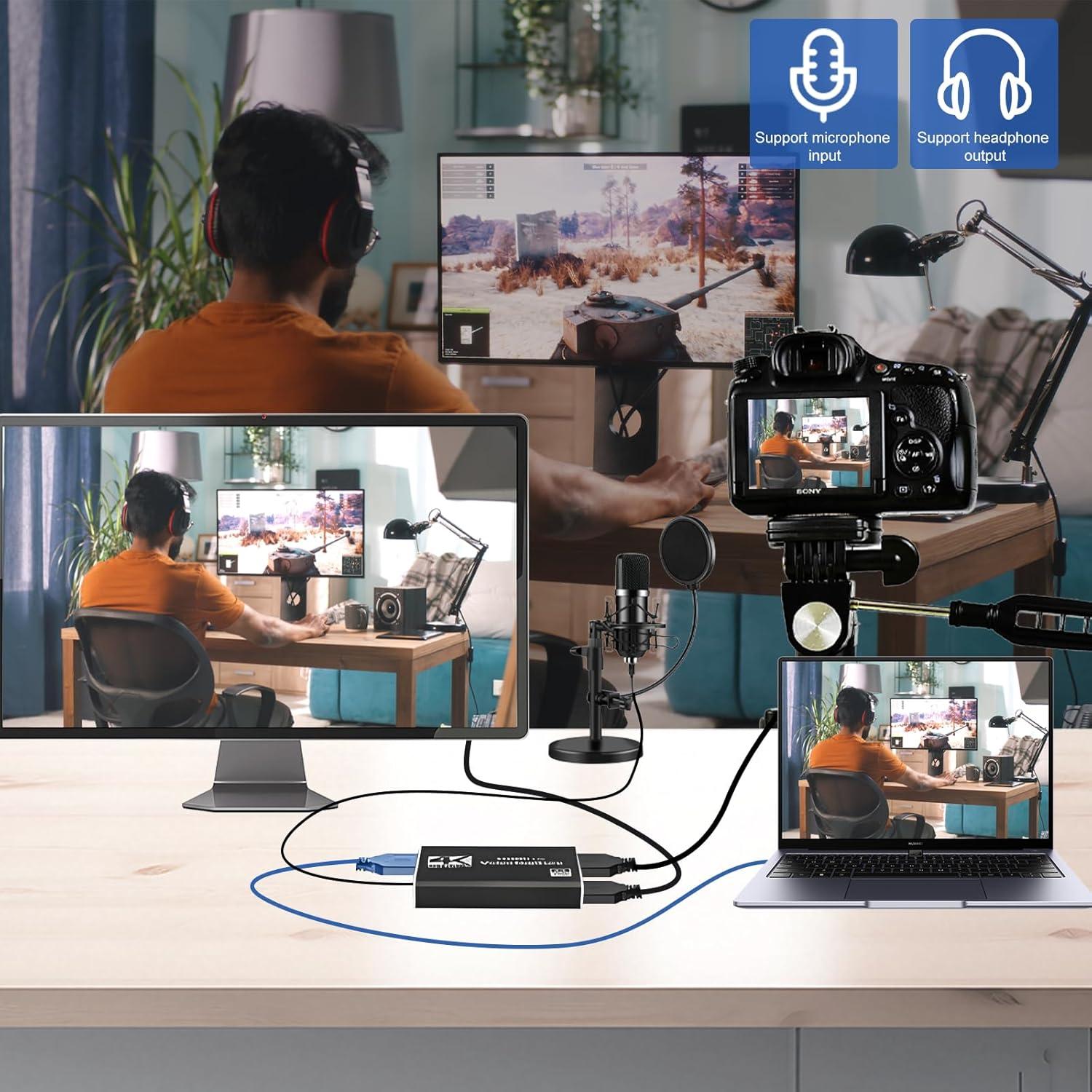 Capturadora de Video 4K Genérico HDMI 1080P 60FPS Streaming