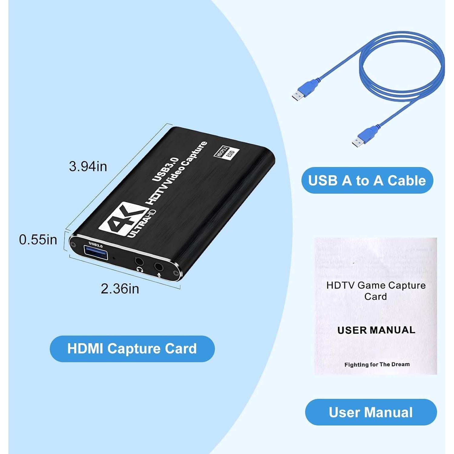 Capturadora de Video 4K Genérico HDMI 1080P 60FPS Streaming
